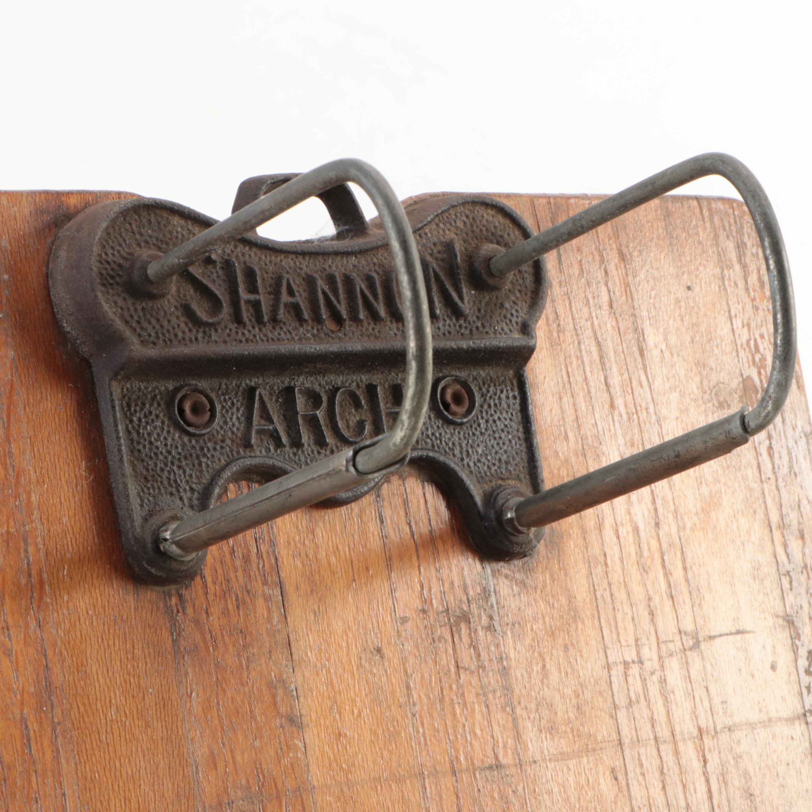 Wooden Clipboard with Music Box and Other Decor, Early to Mid-20th Century