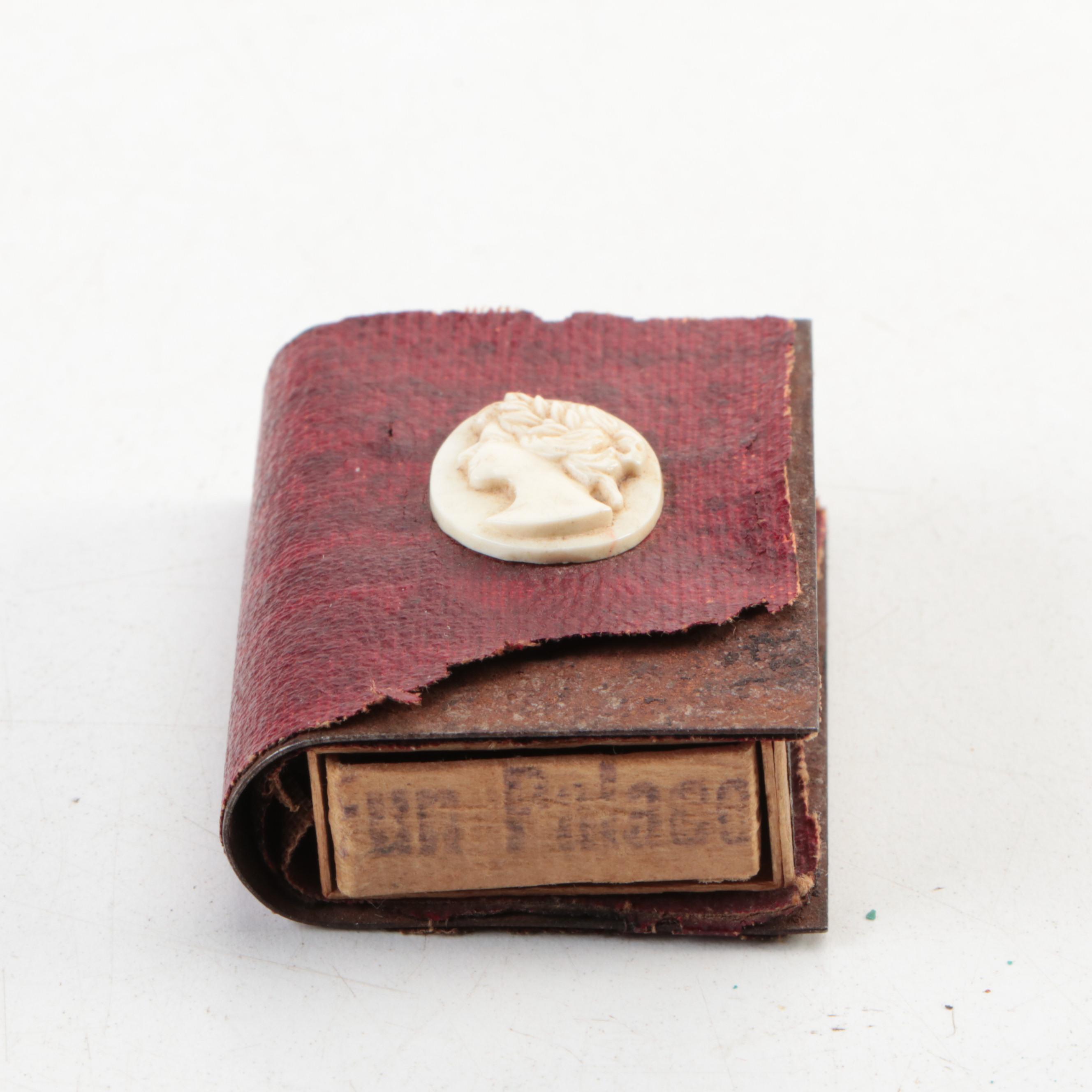 Wooden Clipboard with Music Box and Other Decor, Early to Mid-20th Century