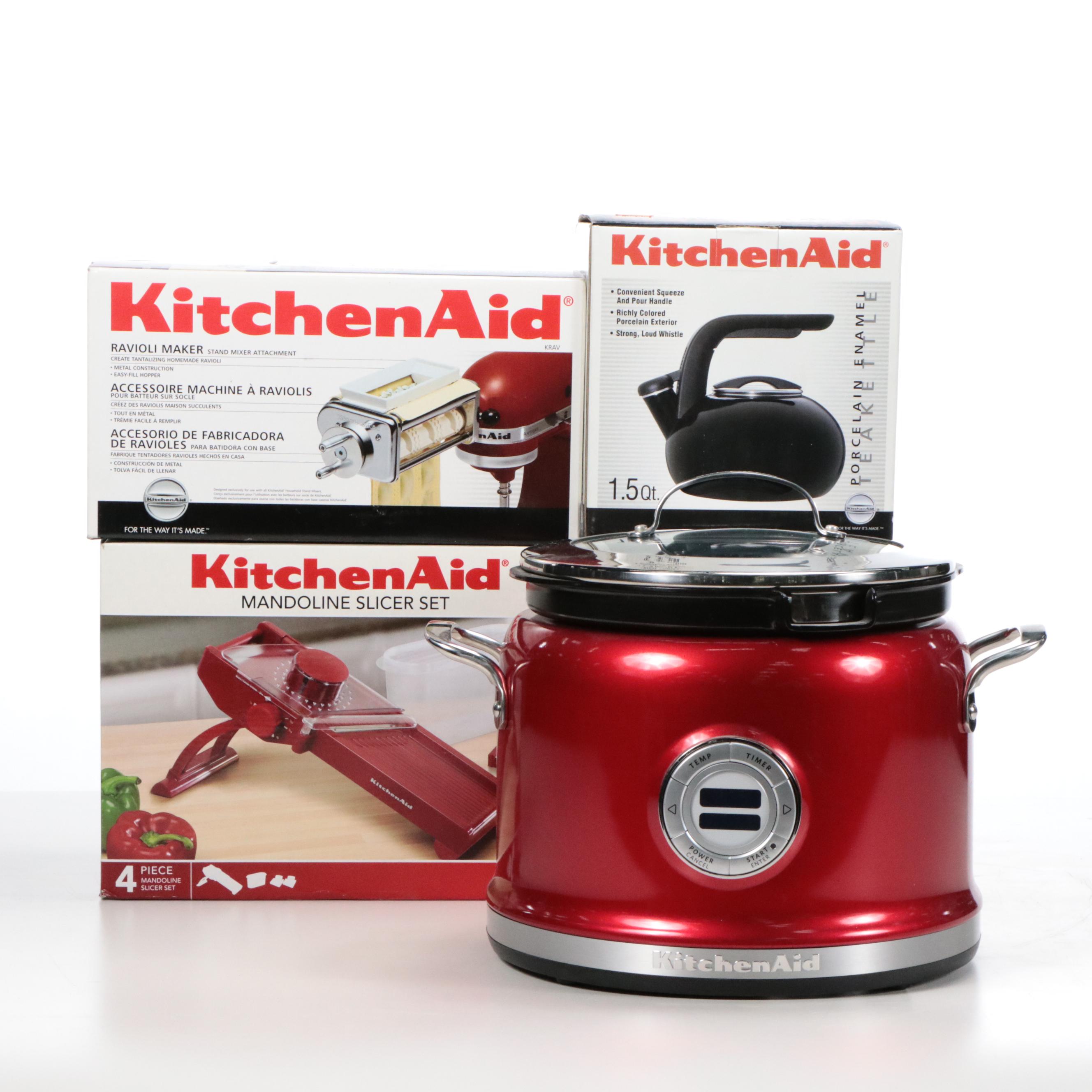 KitchenAid Cooker with Other Small Kitchen Appliances