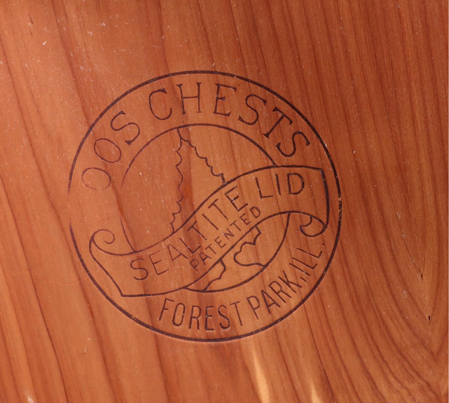 Ed. Roos Company Art Deco Waterfall Blanket Chest, Early 20th Century