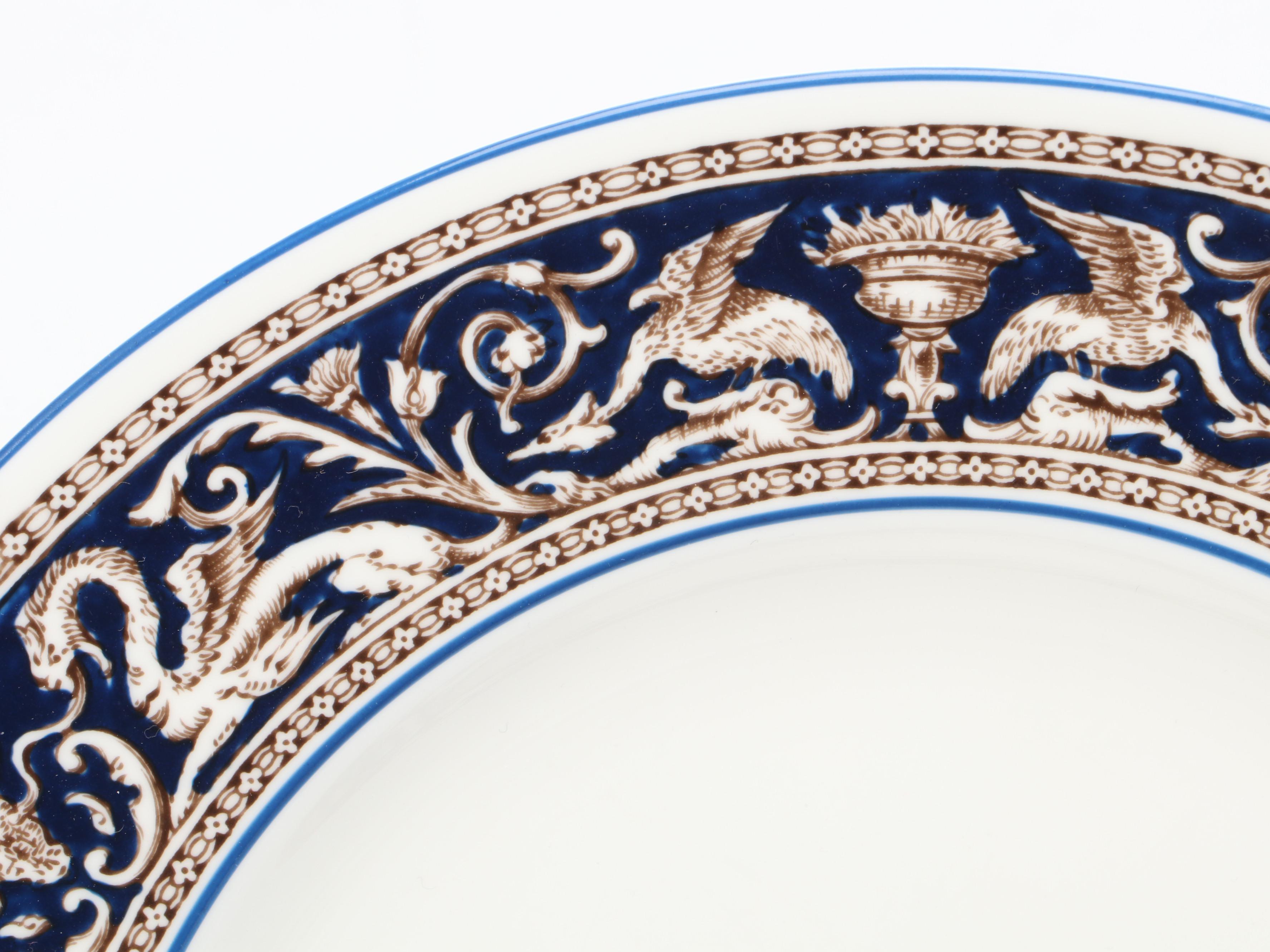 Wedgwood English Bone China "Florentine" Dinnerware, 20th Century