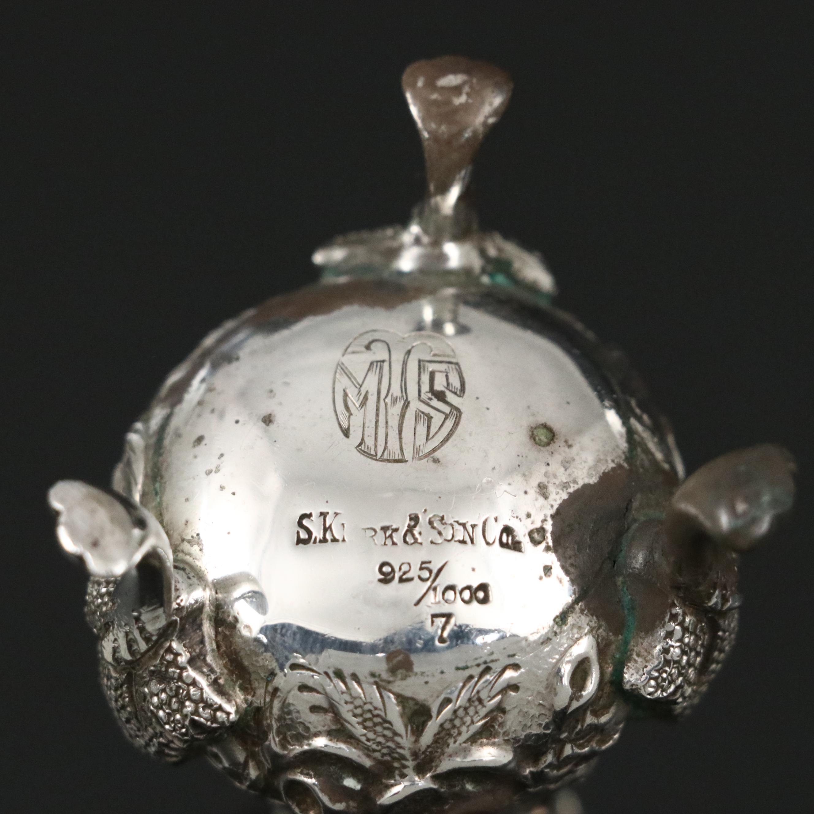 S. Kirk & Son Sterling Silver "Repousse" Serving Utensils and Shakers