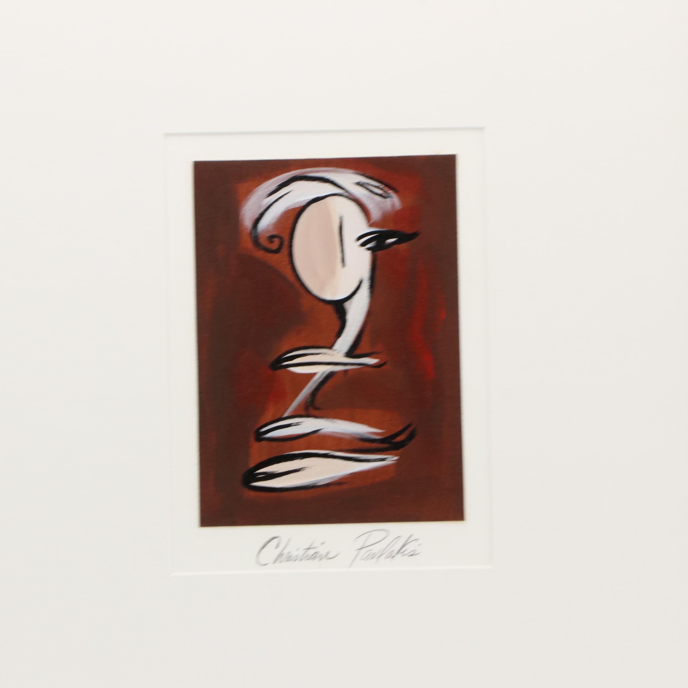 Christian Pavlakis Abstract Portrait Painting