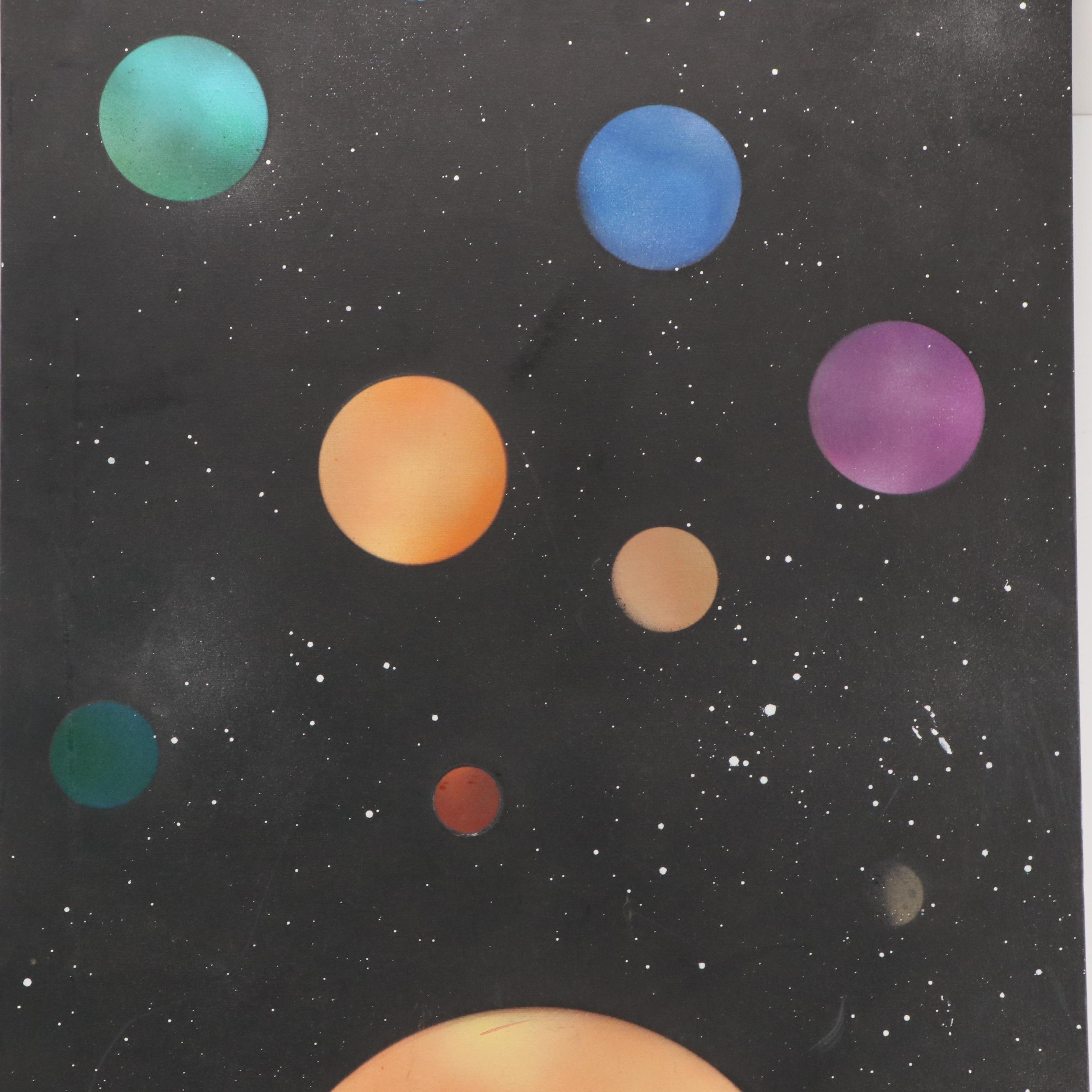 Acrylic Interplanetary Painting
