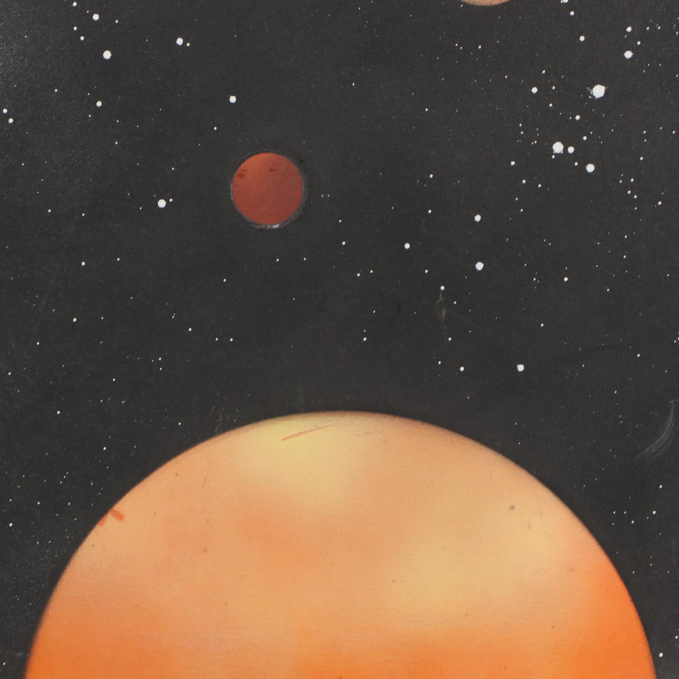 Acrylic Interplanetary Painting