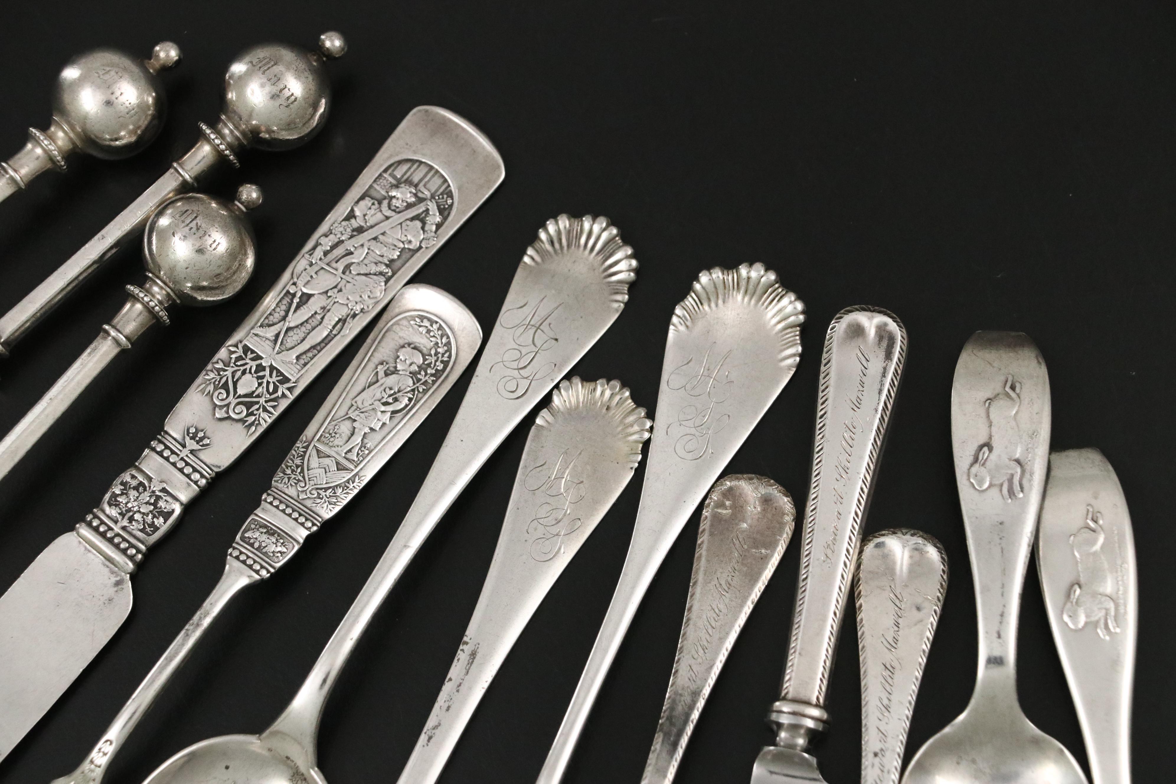 Alvin Sterling Silver "Chateau Rose" with Other Sterling Silver Flatware