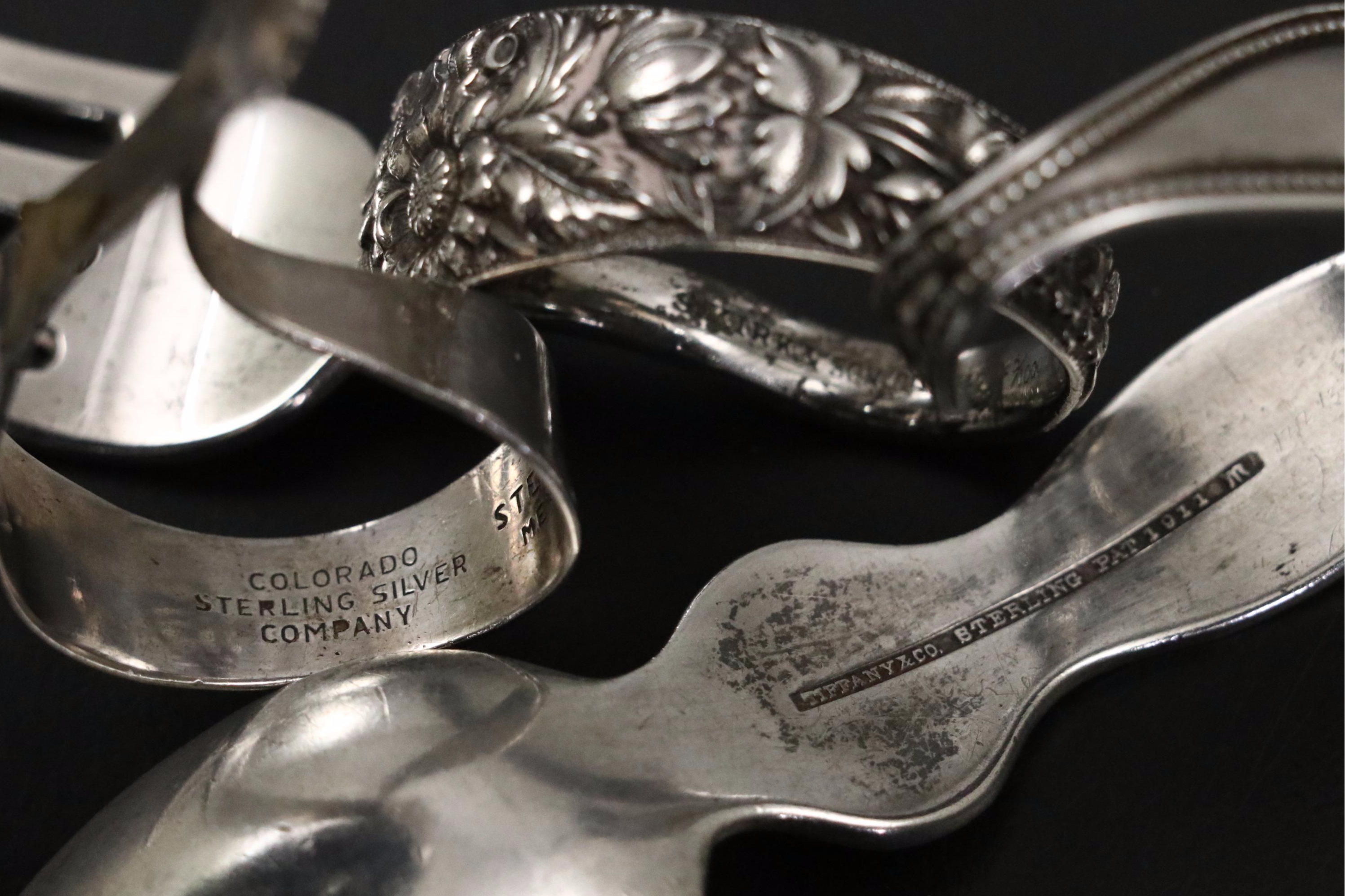 Alvin Sterling Silver "Chateau Rose" with Other Sterling Silver Flatware