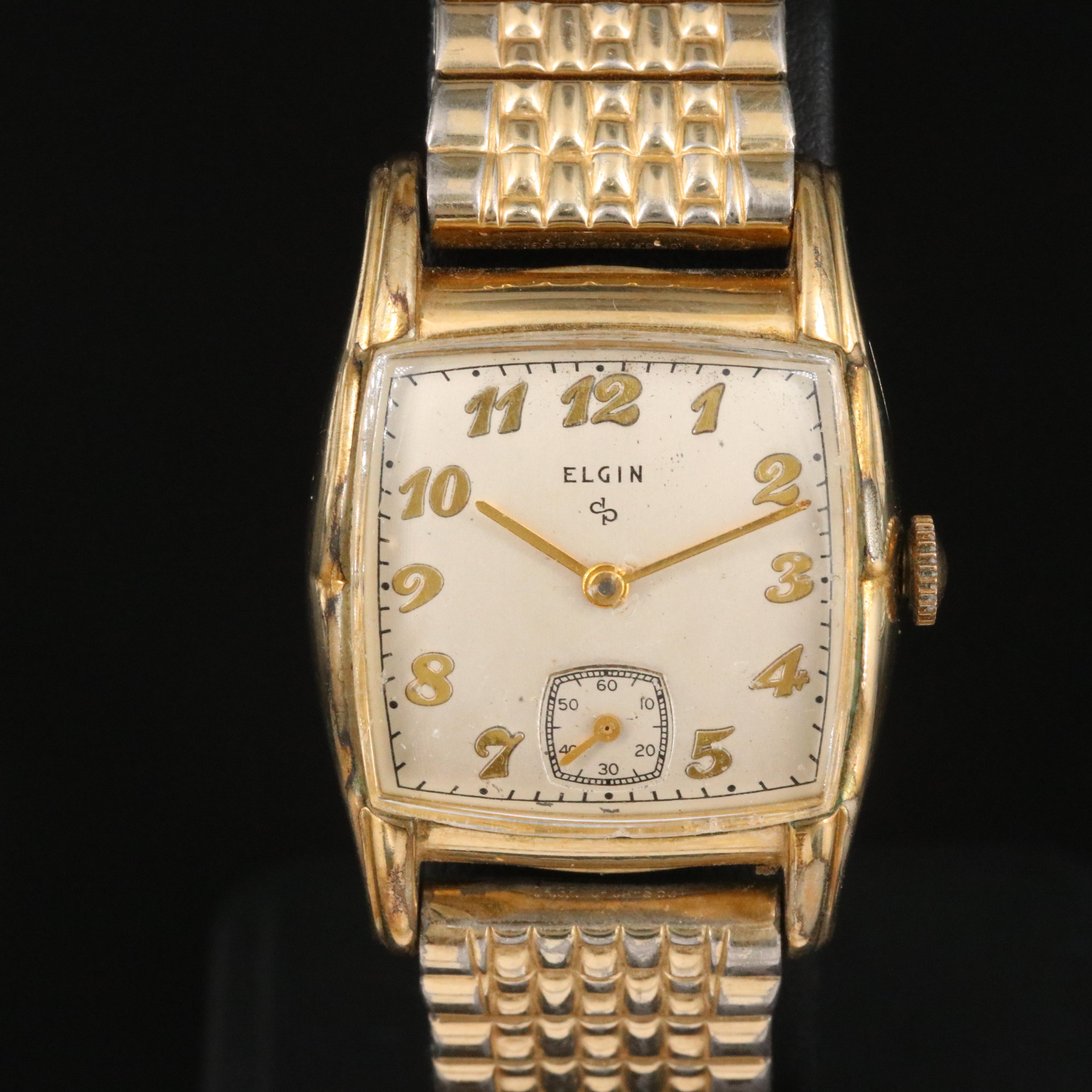 Vintage Elgin Gold-Plated Mechanical Watch