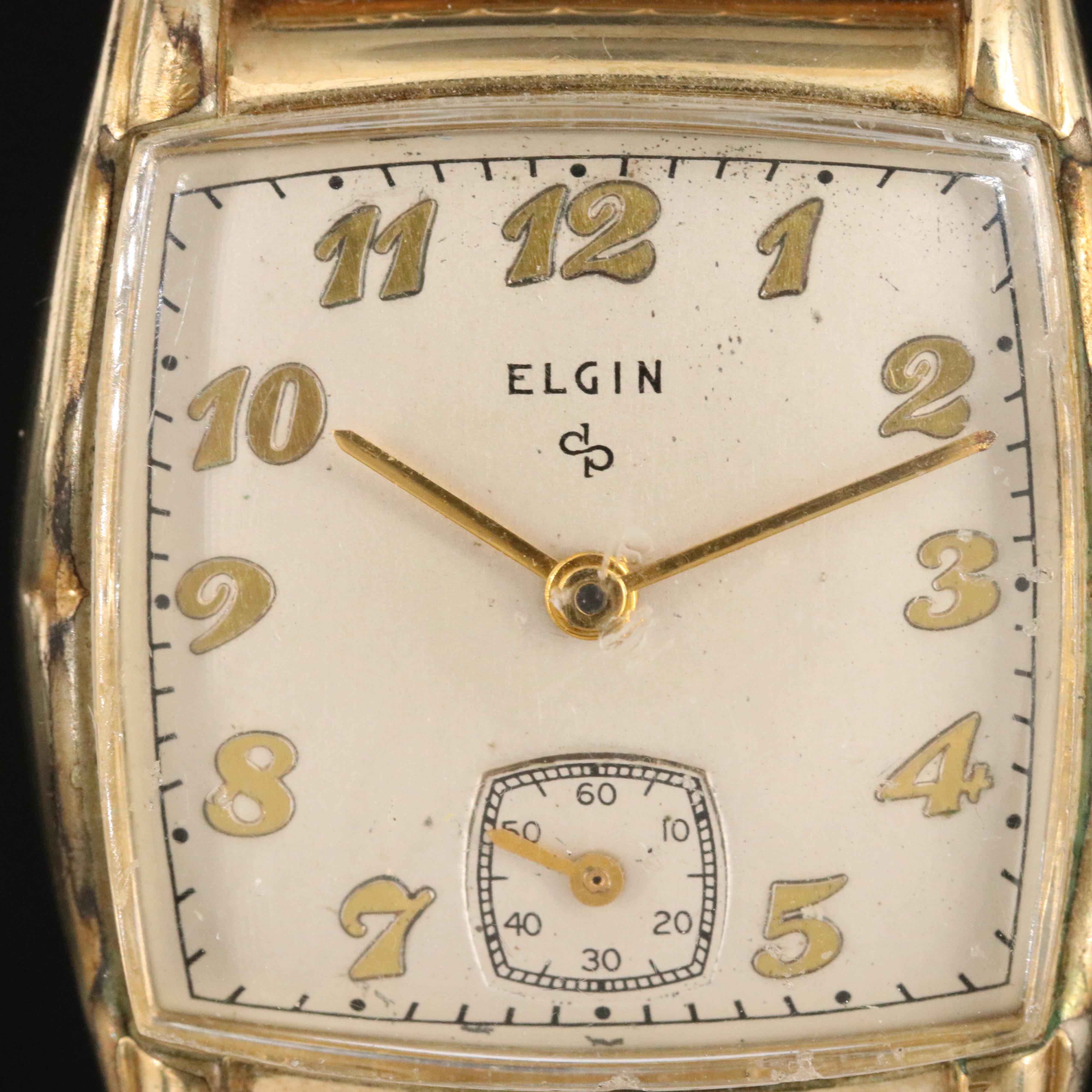 Vintage Elgin Gold-Plated Mechanical Watch