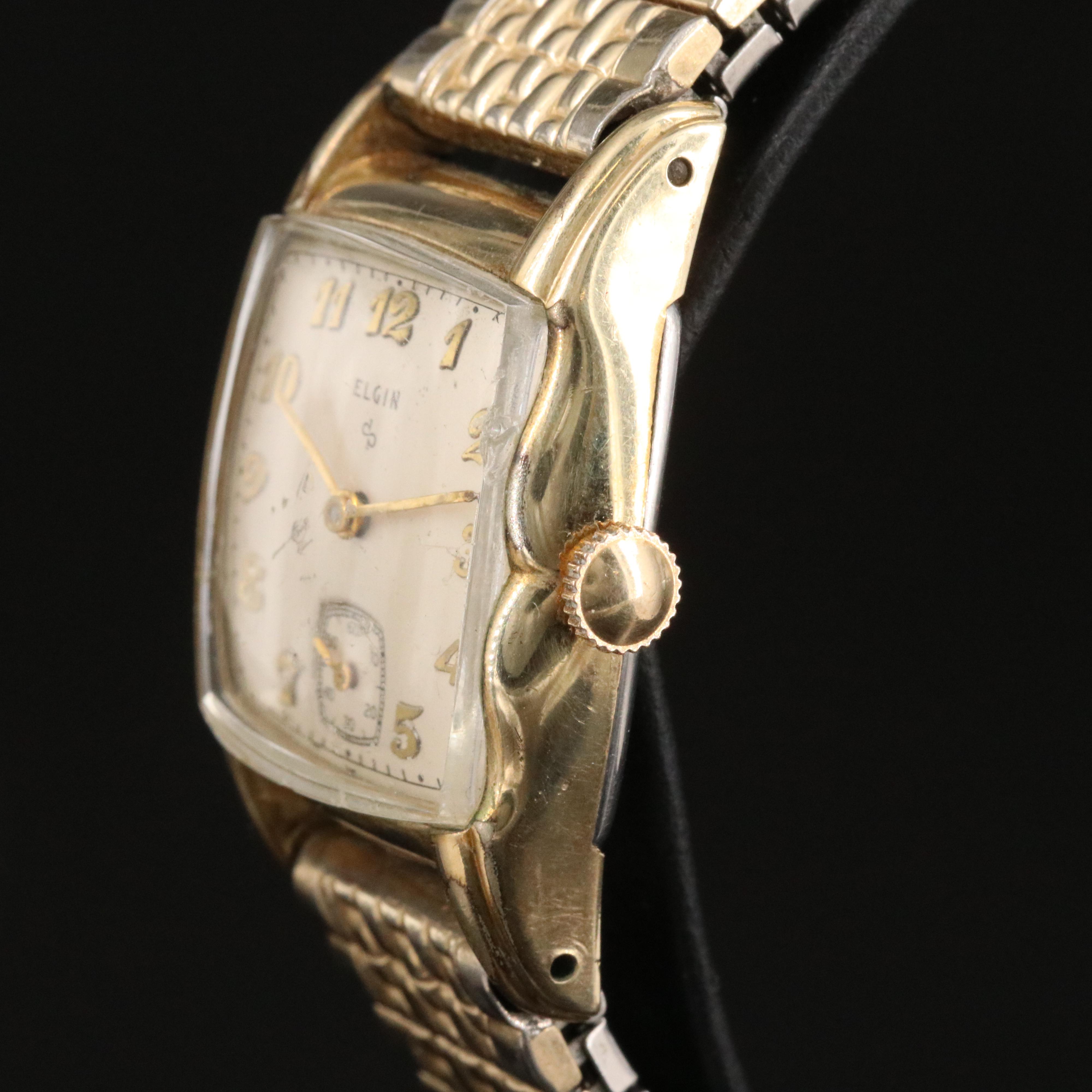 Vintage Elgin Gold-Plated Mechanical Watch