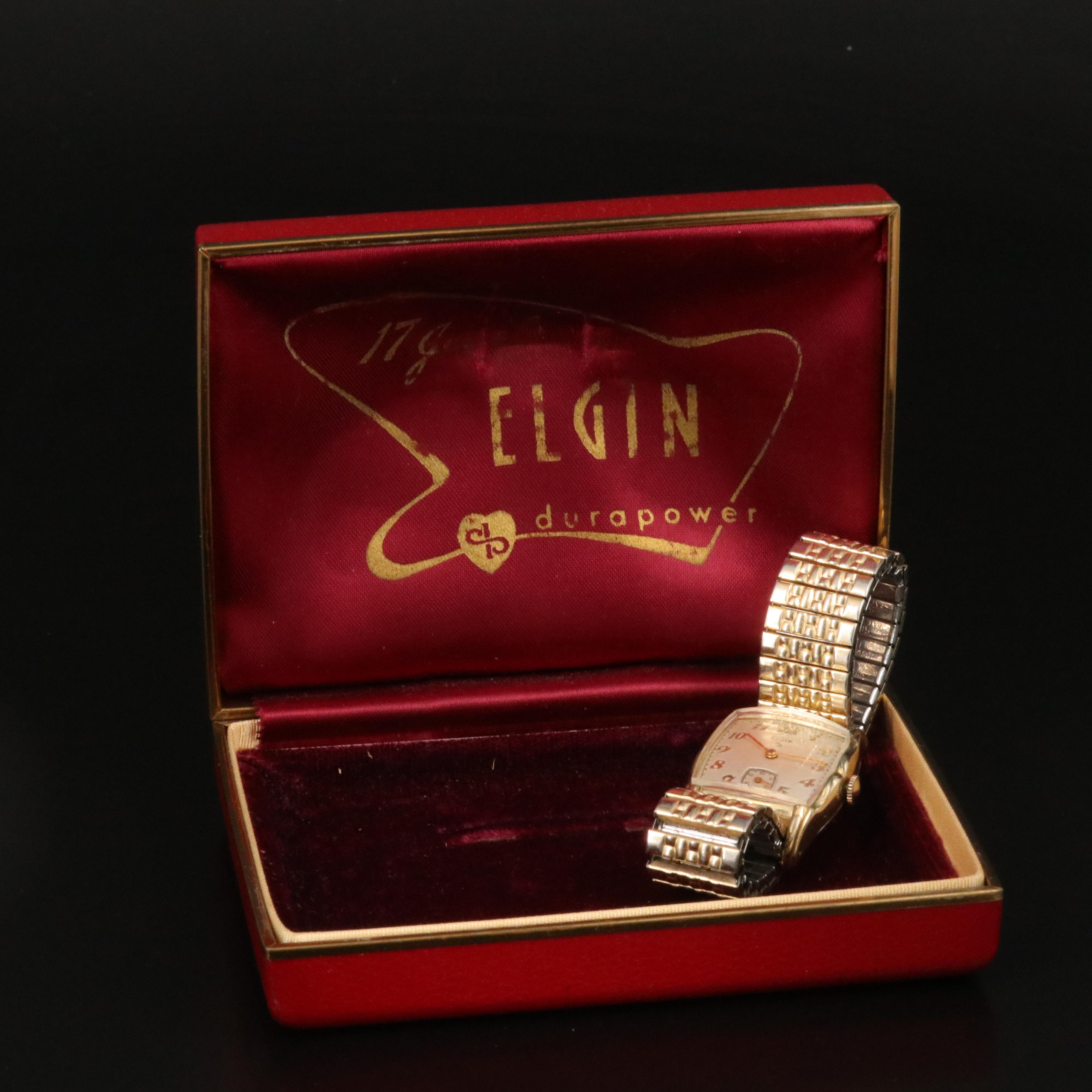 Vintage Elgin Gold-Plated Mechanical Watch