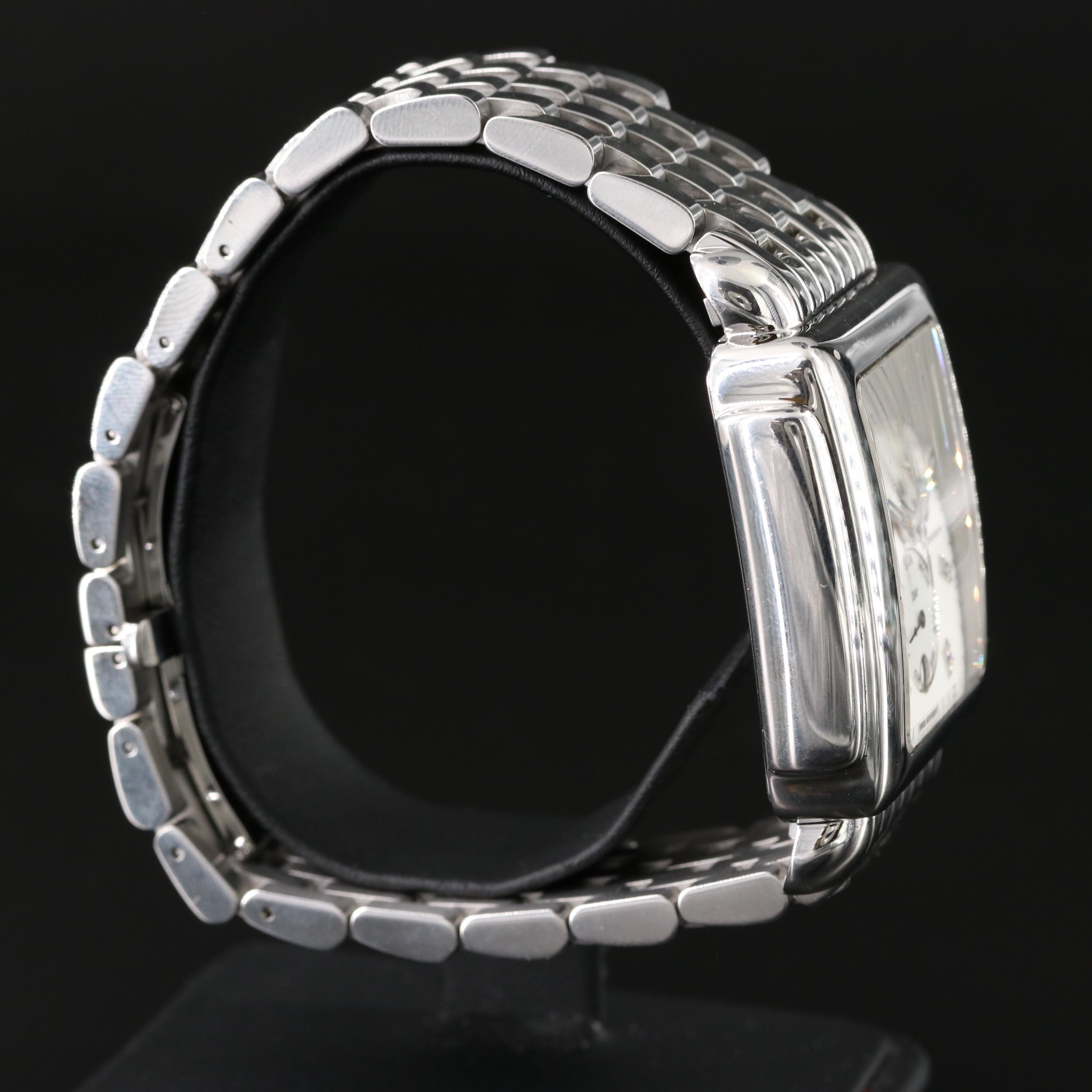 Michele Deco Diamond Chronograph Watch