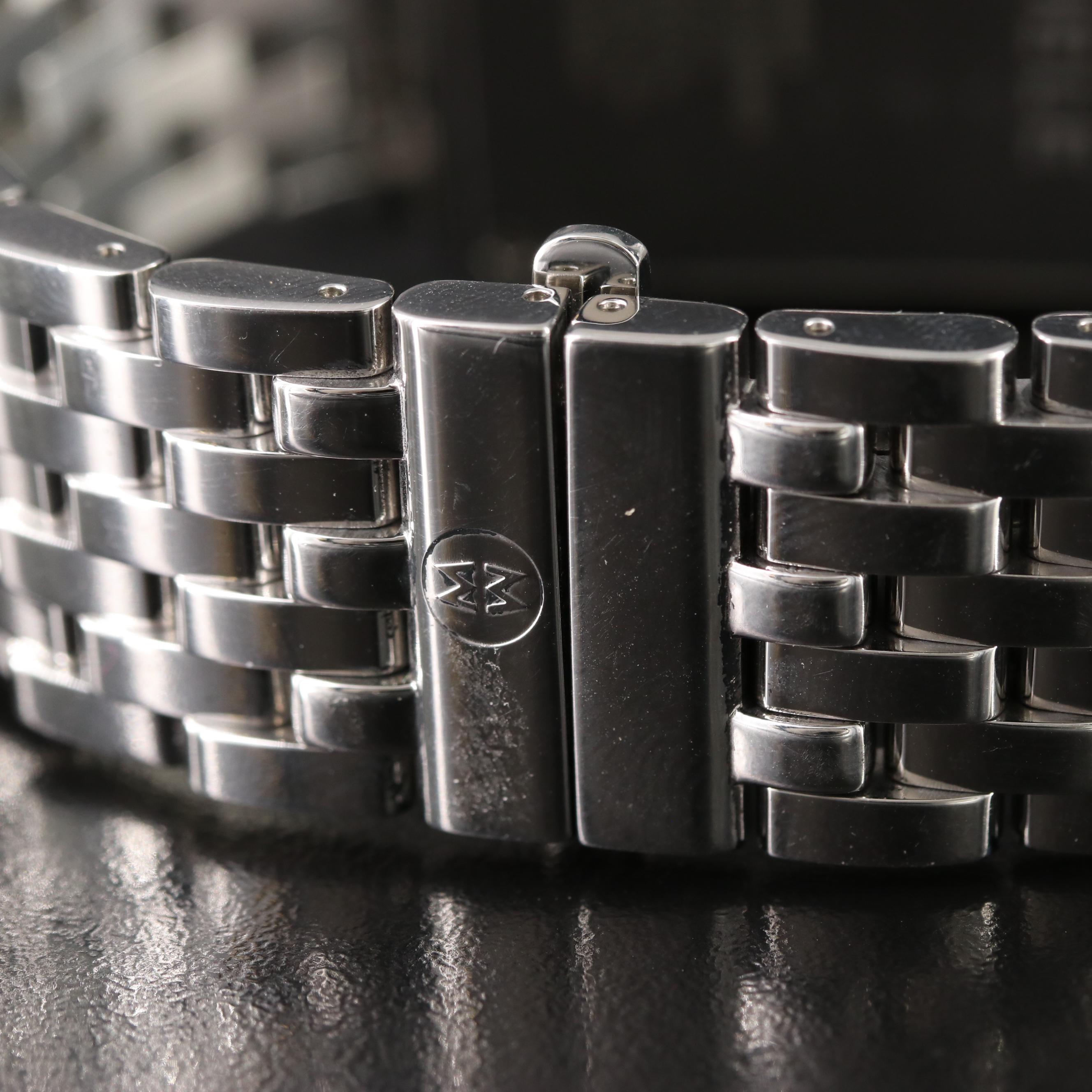 Michele Deco Diamond Chronograph Watch