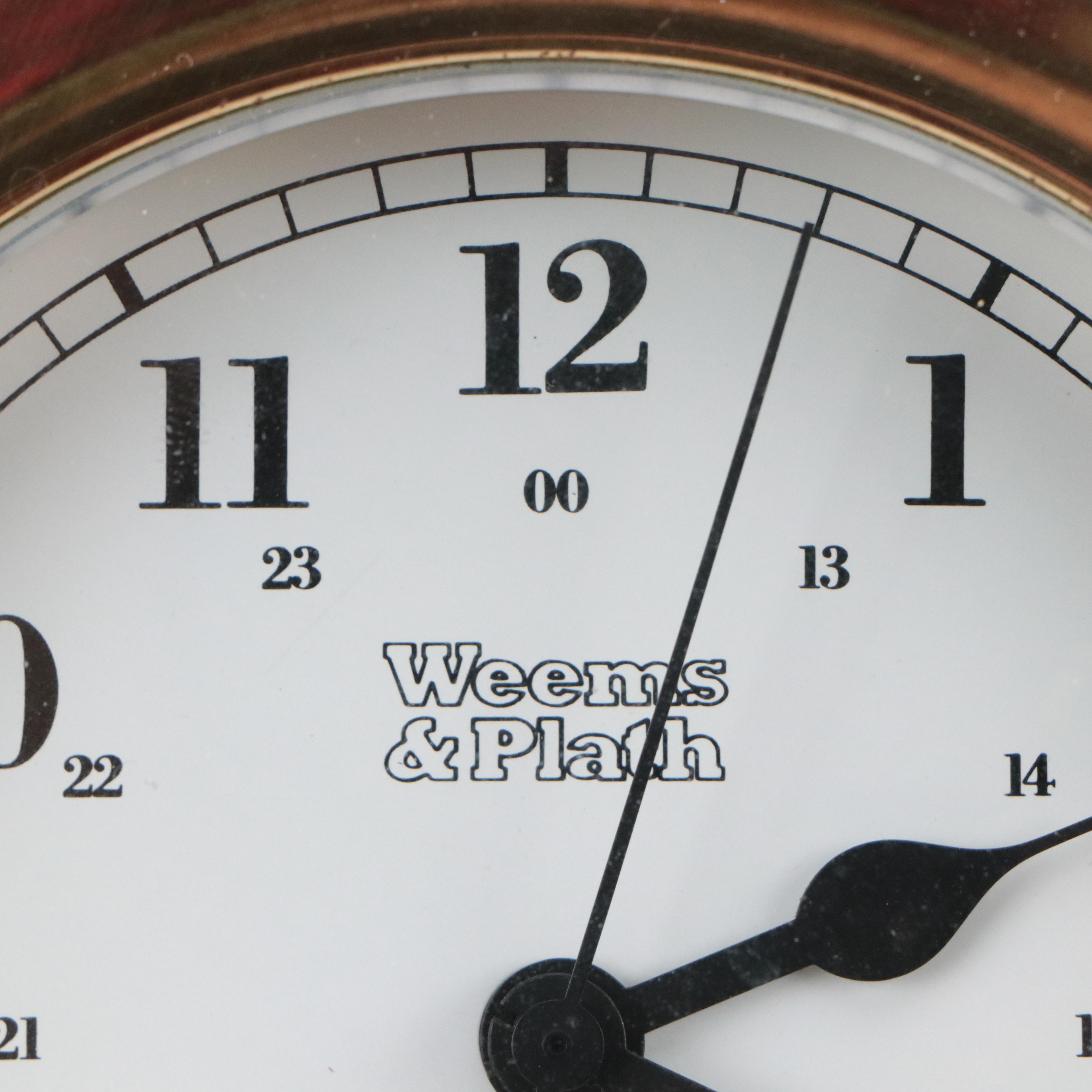 Weems & Plath Brass Nautical Wall Clock