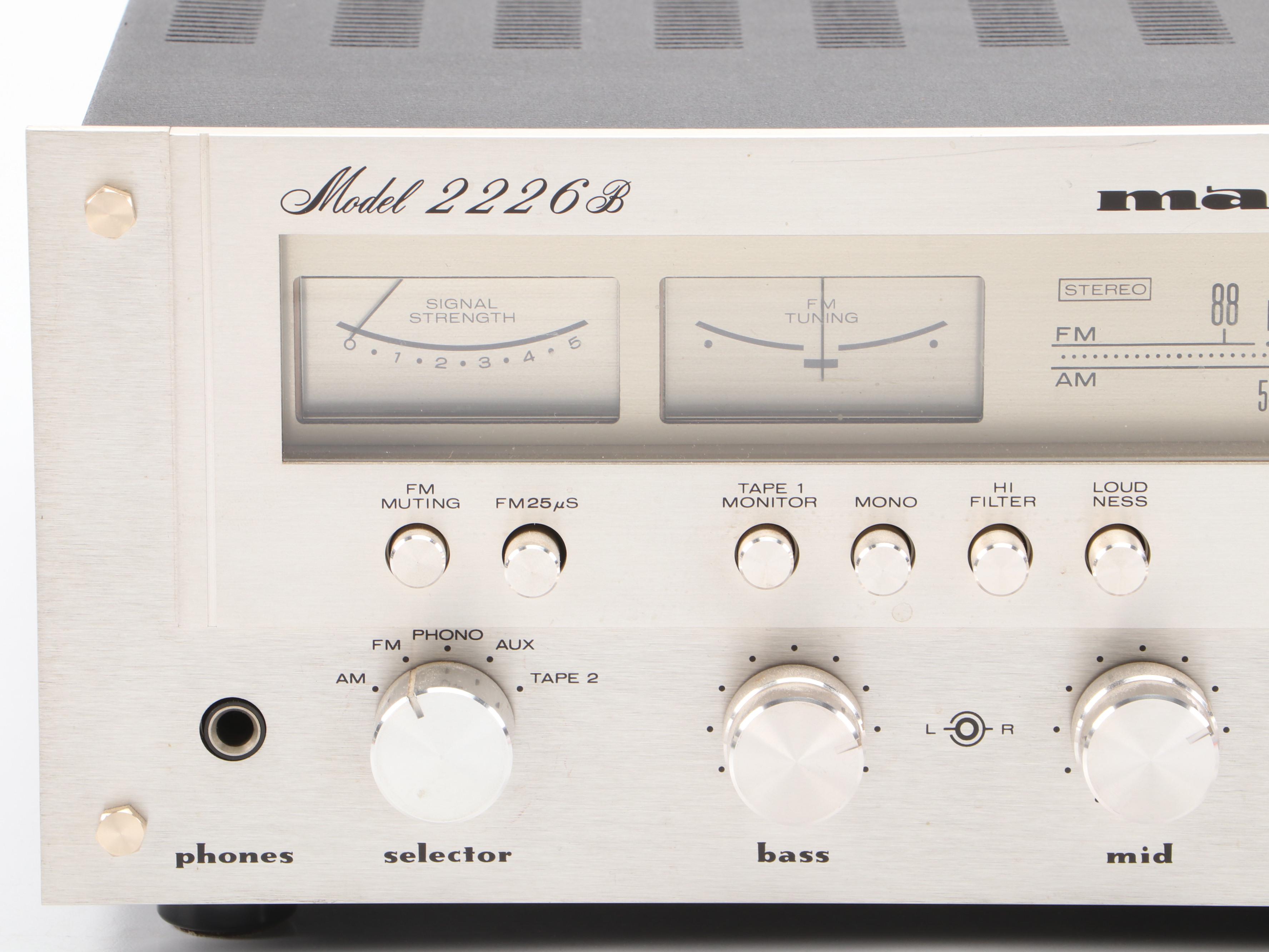 Marantz Model 2226B Stereophonic Receiver, Late 20th Century