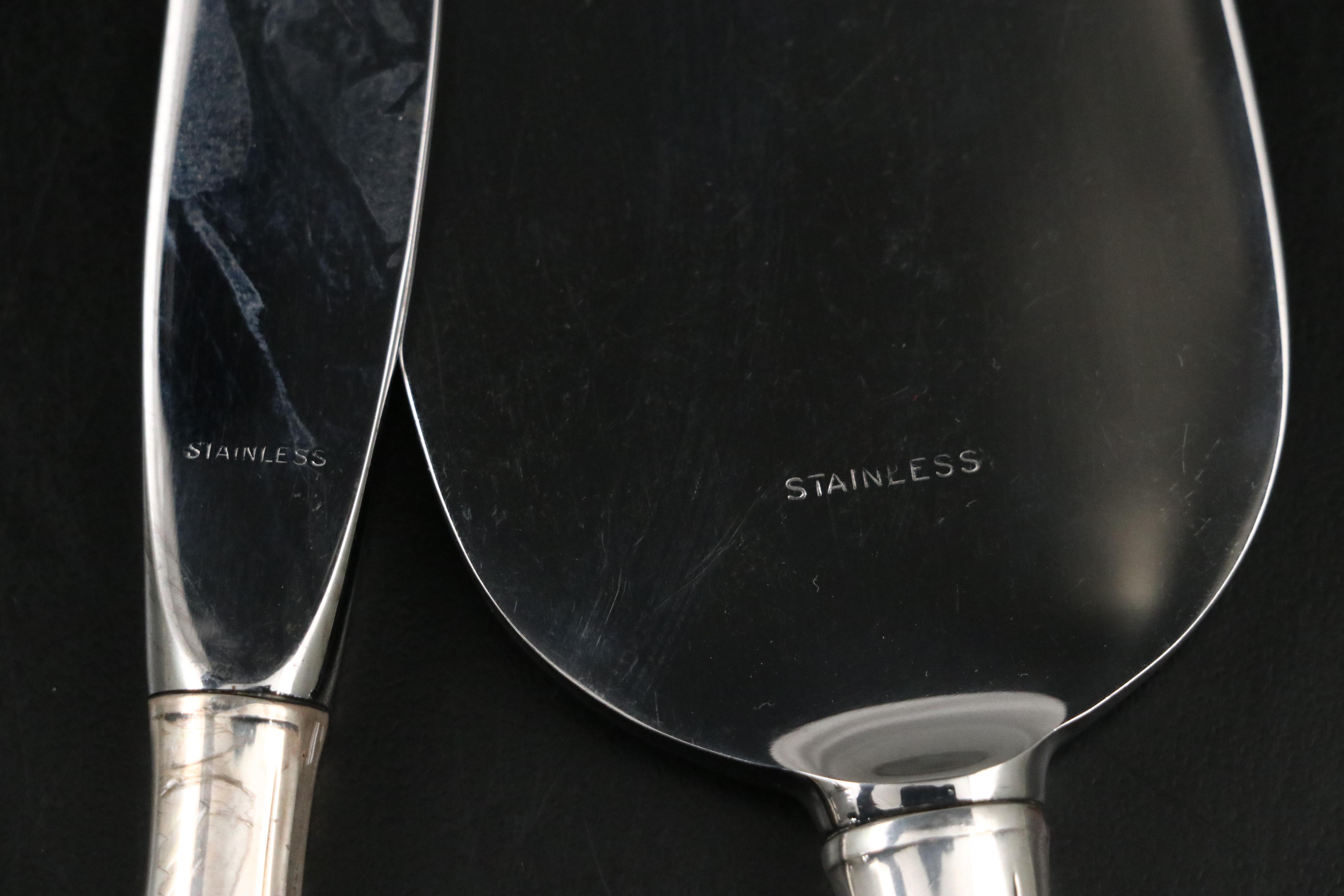 Alvin "Spring Bud" Sterling and Other Silver Plate Flatware, Mid to Late 20th C.