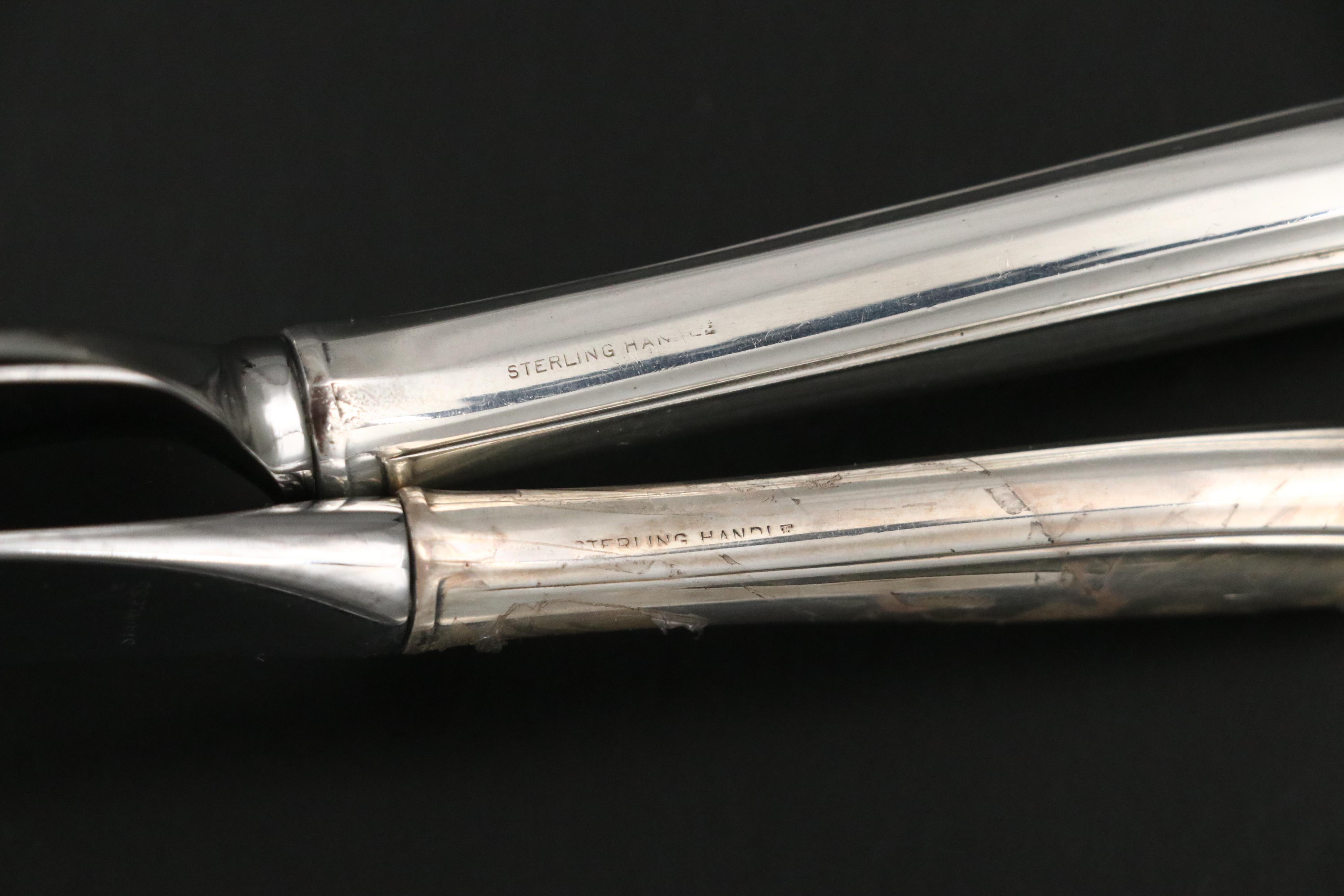 Alvin "Spring Bud" Sterling and Other Silver Plate Flatware, Mid to Late 20th C.