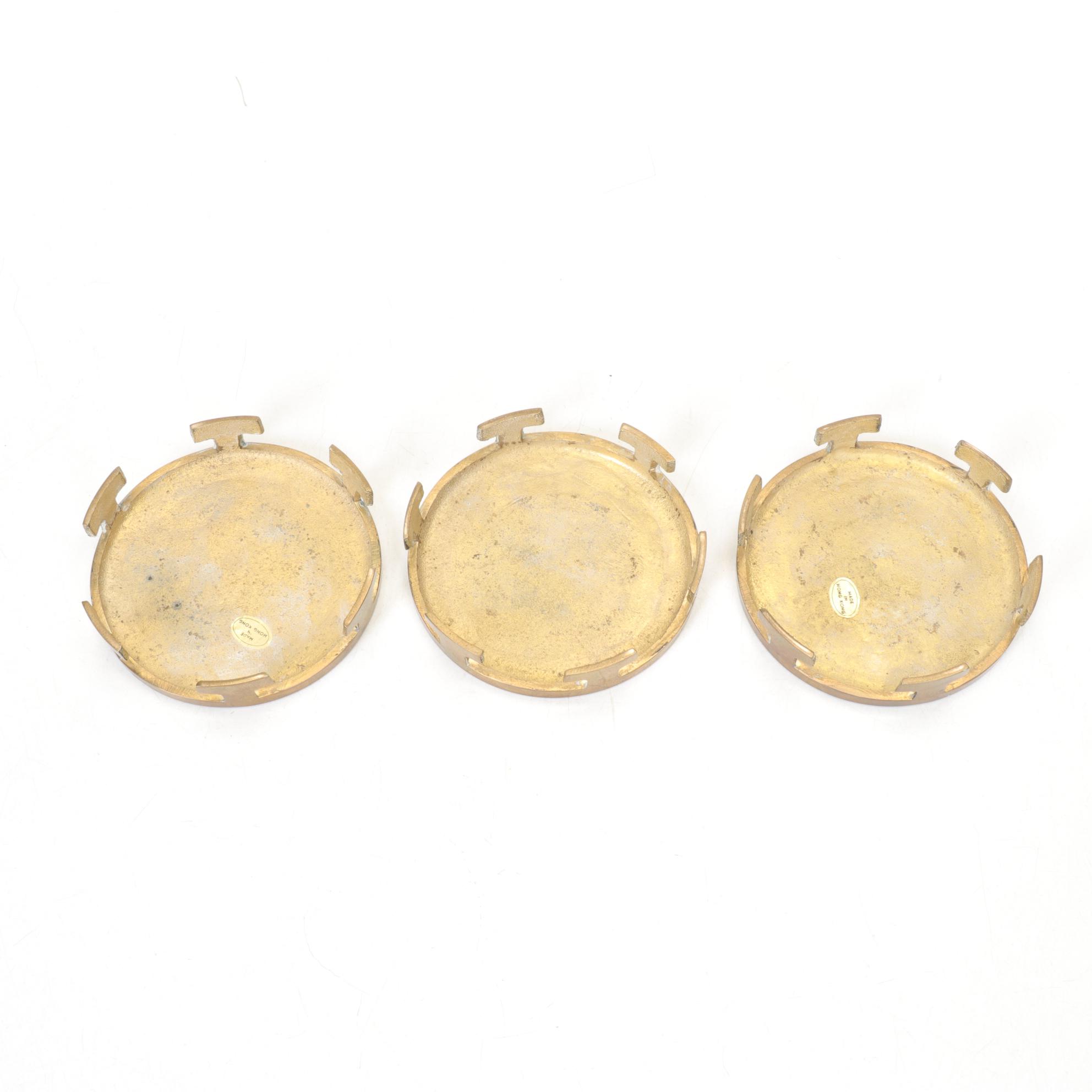 Polished Brass Stands, Easel, and Plate Displays