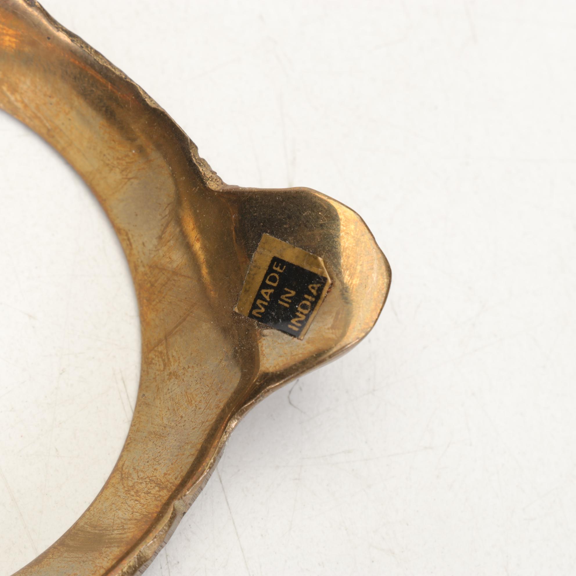 Polished Brass Stands, Easel, and Plate Displays