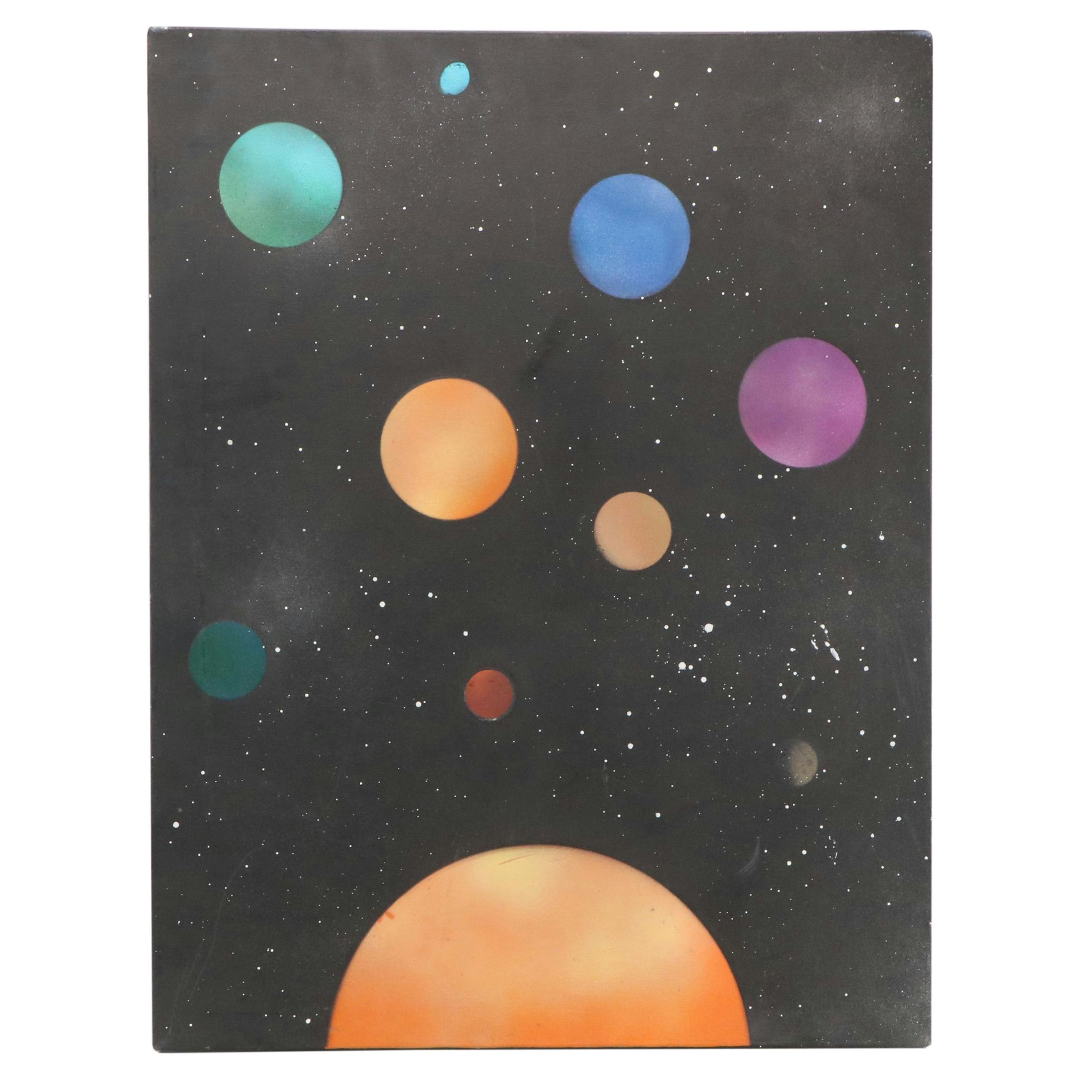 Acrylic Interplanetary Painting