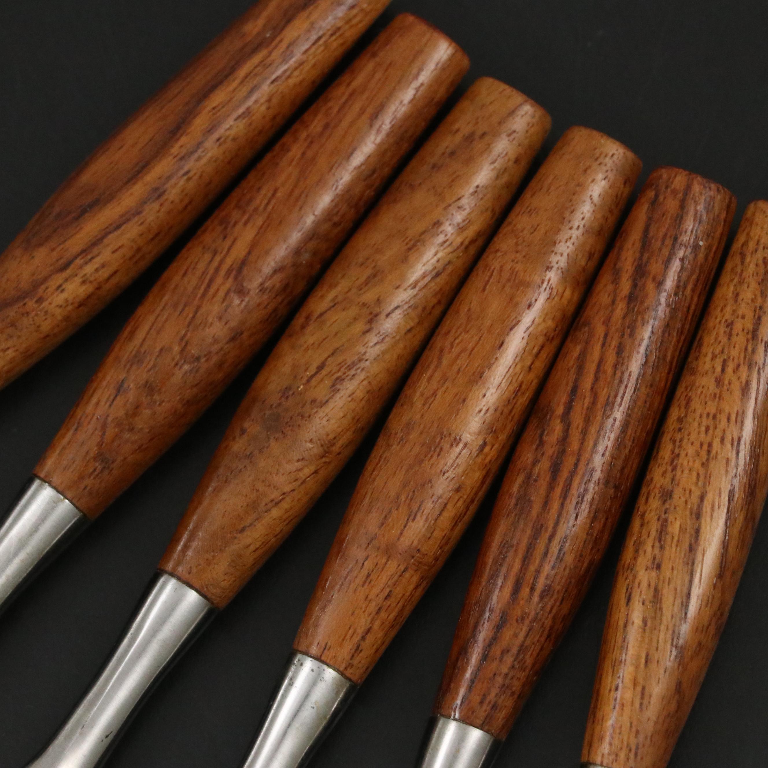 Dansk Danish Modern Style Wooden Handled Knives, Mid to Late 20th Century