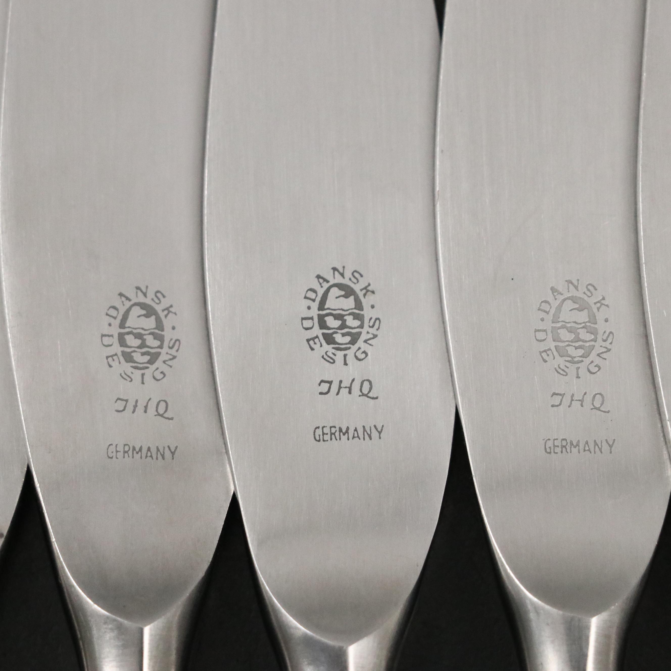 Dansk Danish Modern Style Wooden Handled Knives, Mid to Late 20th Century