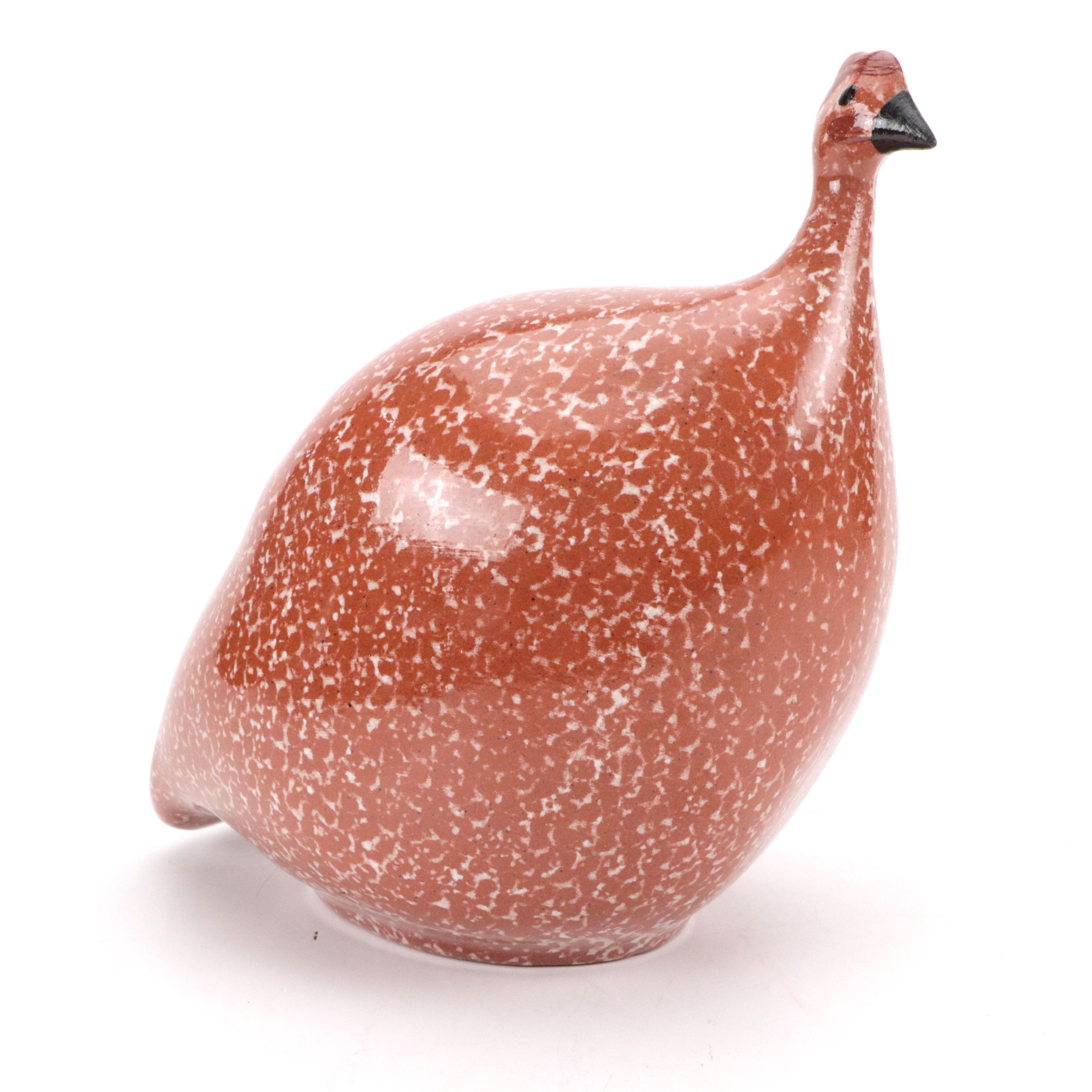 La Pintade Caillard Ceramics French Guinea Hen Figurine