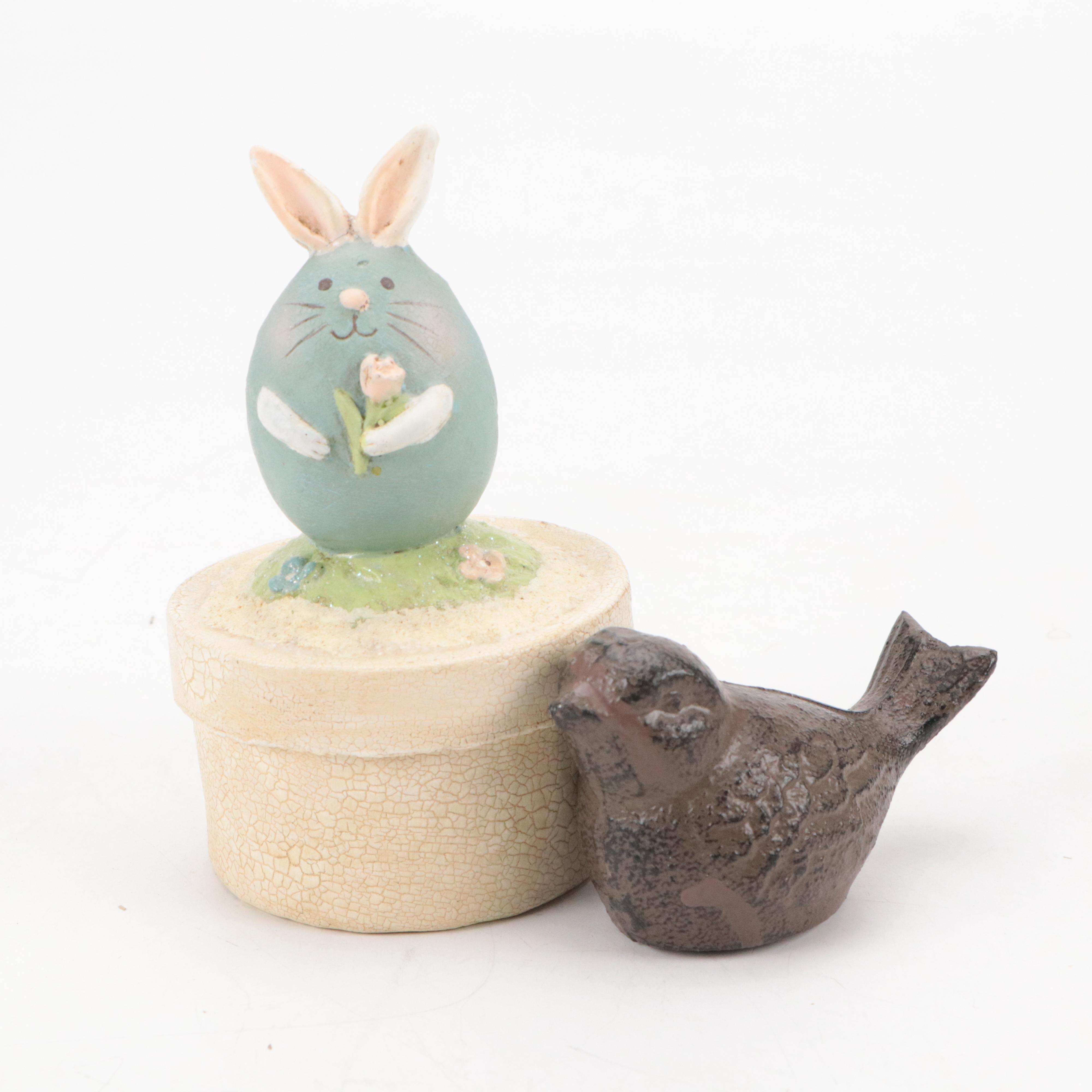 Pottery Barn Cheese Knives with Wooden Tray and Other Spring-Themed Décor