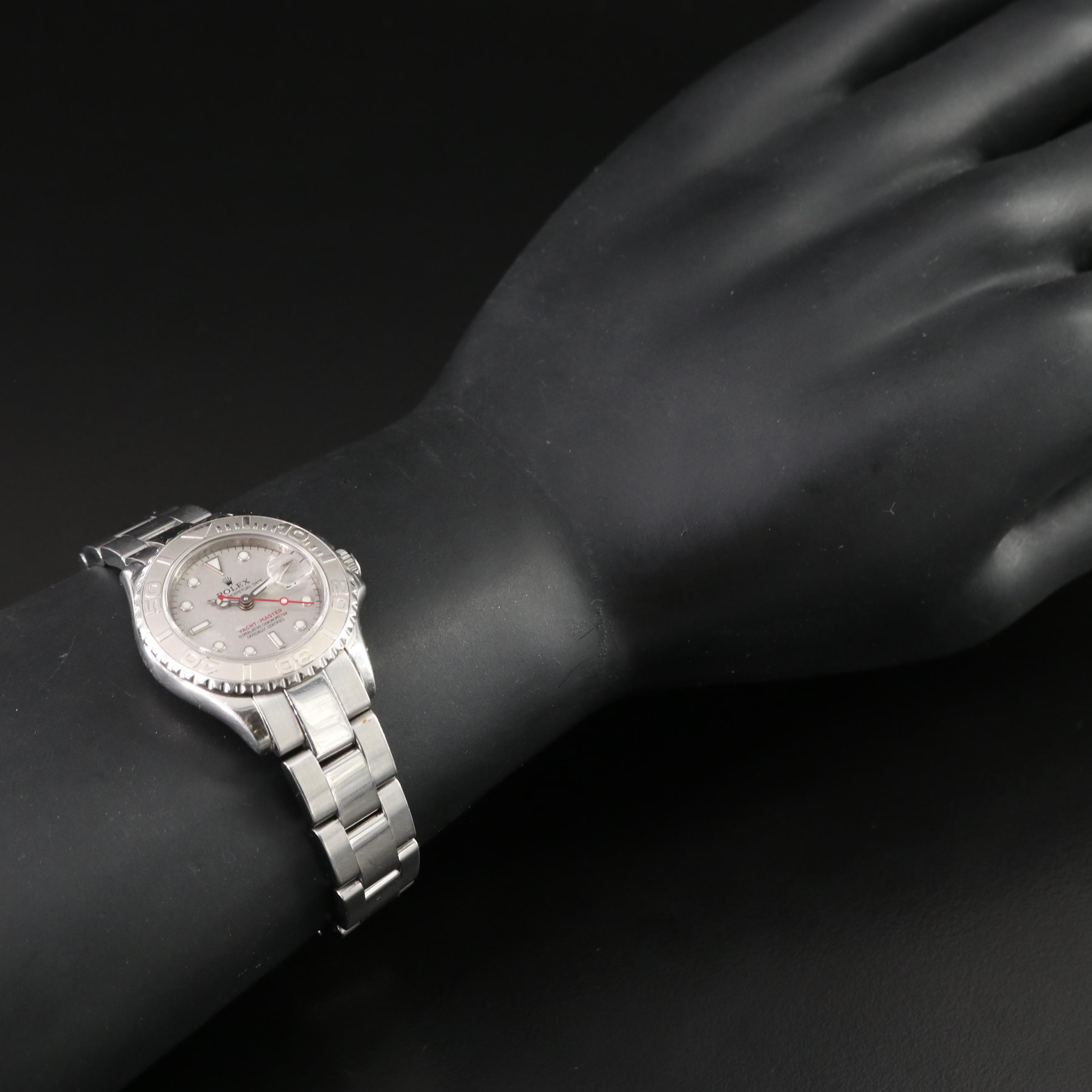 2006 Rolex Yacht-Master Date Stainless Steel Platinum Watch