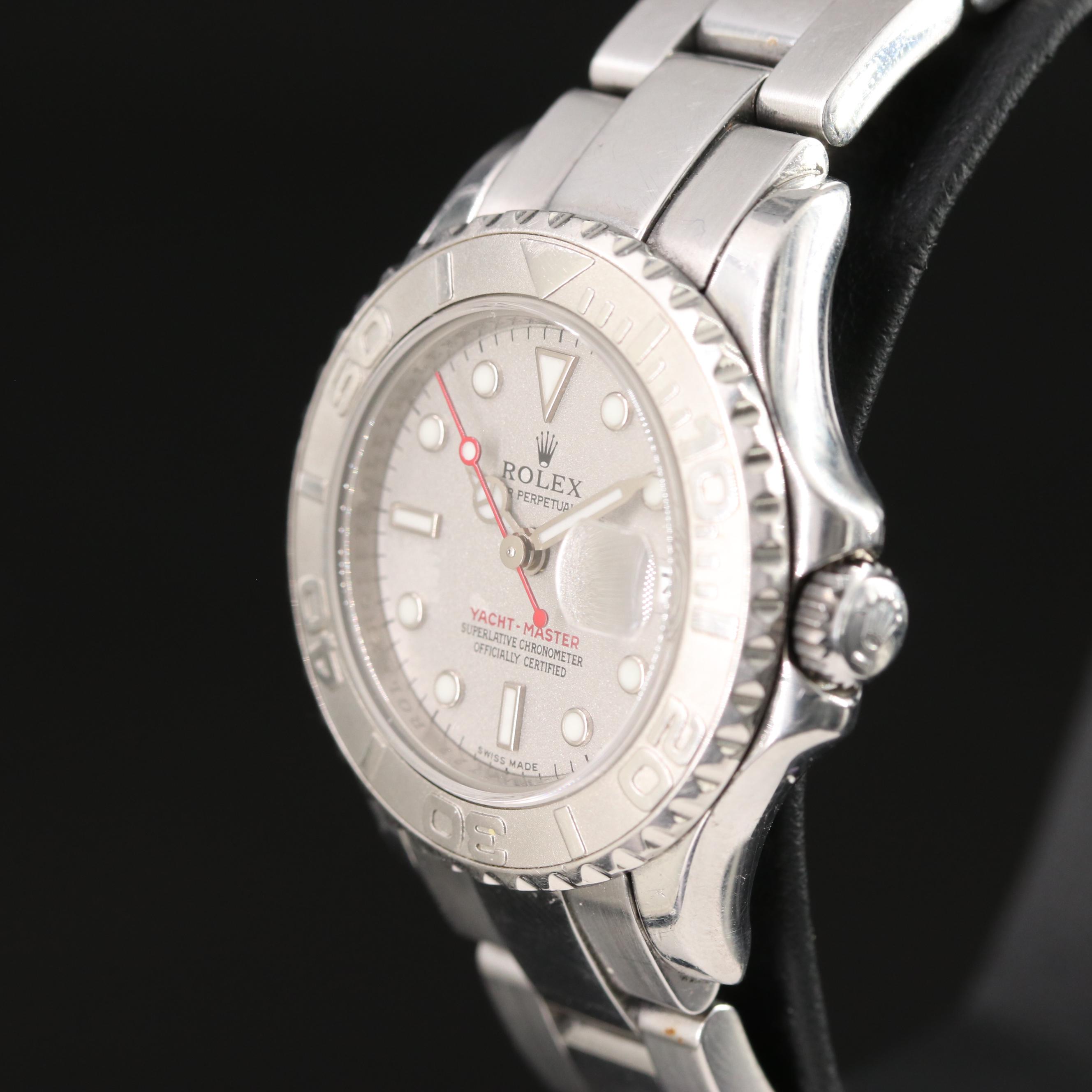 2006 Rolex Yacht-Master Date Stainless Steel Platinum Watch