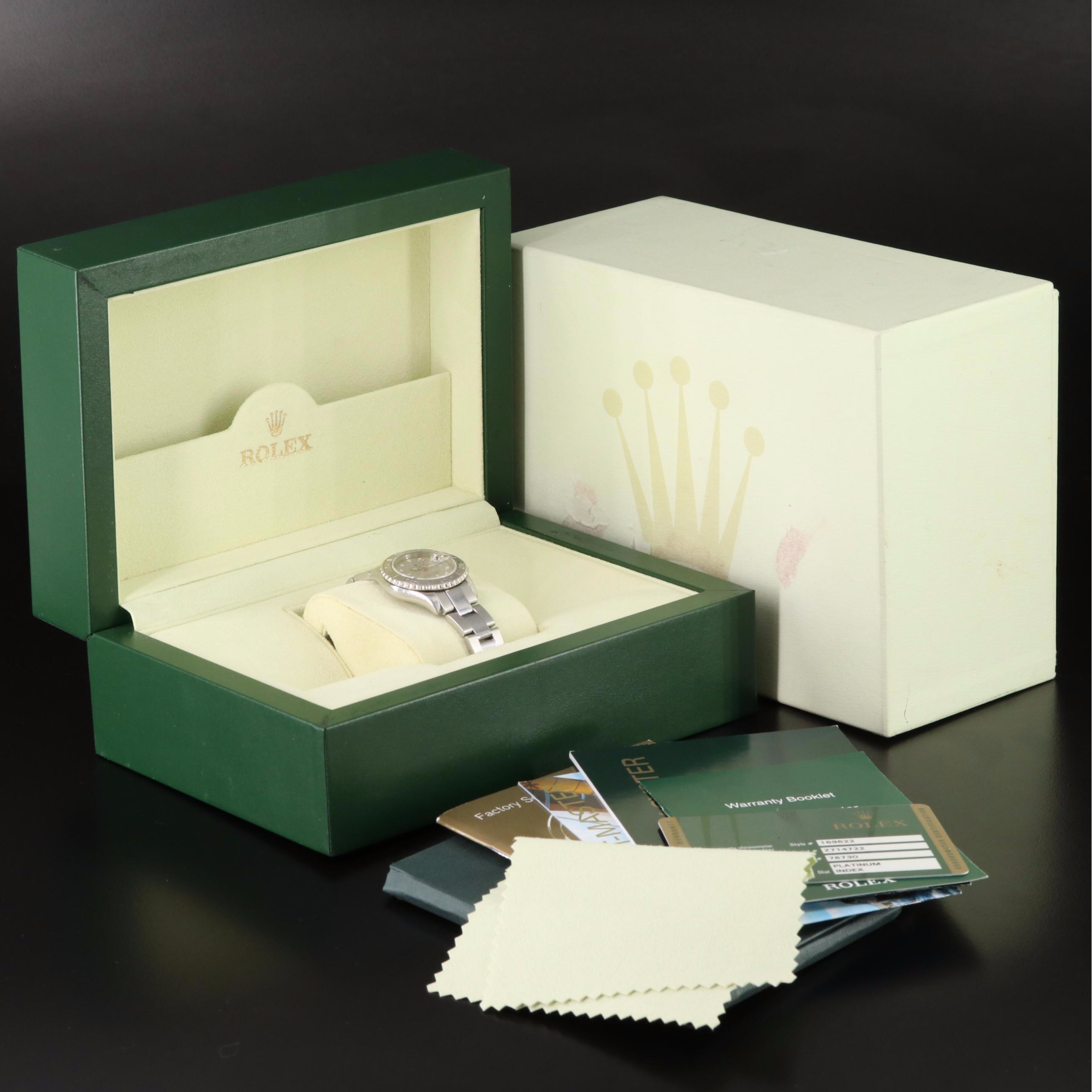 2006 Rolex Yacht-Master Date Stainless Steel Platinum Watch