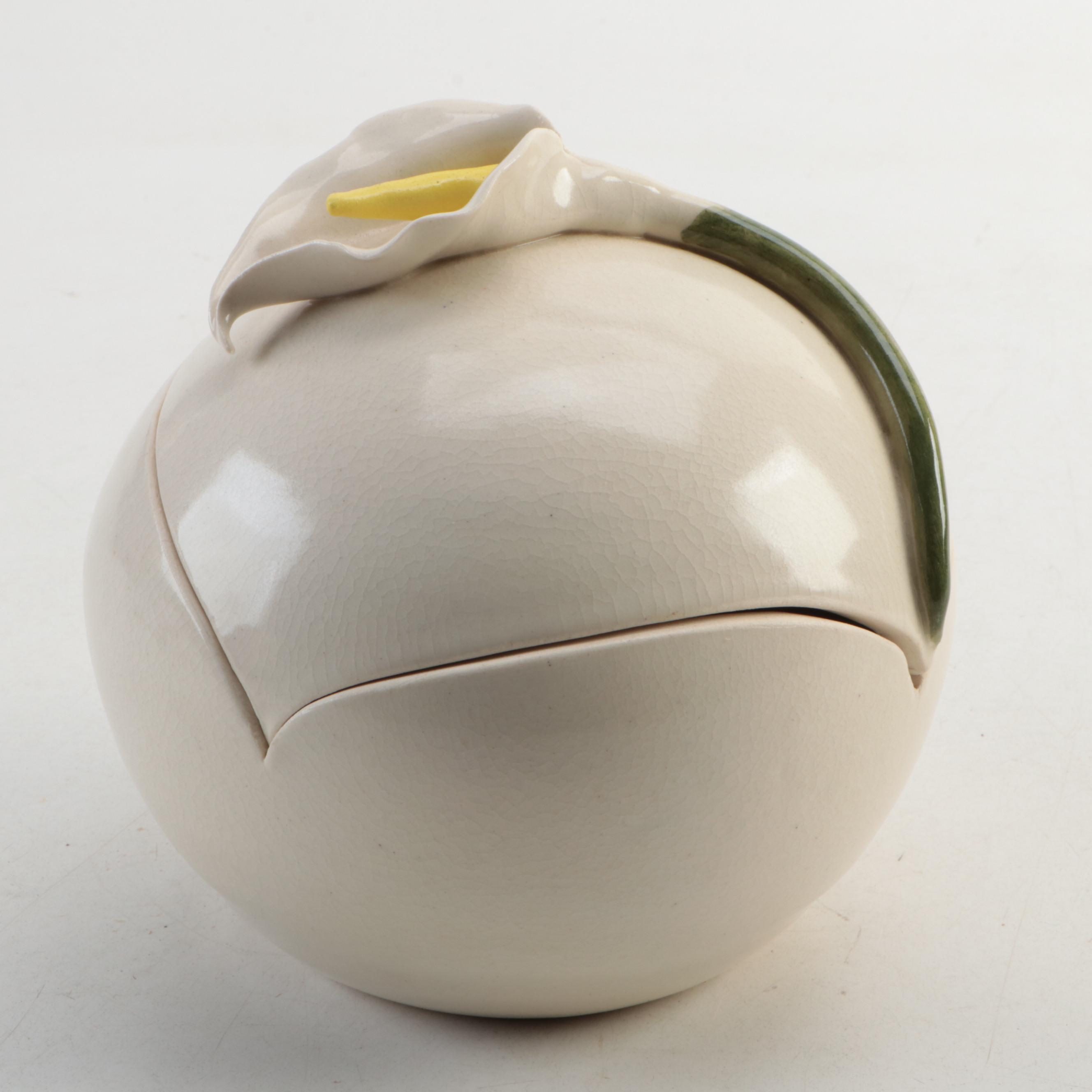 Chinese Porcelain Centerpiece Bowl with Lotus and Ducks, Flower Frog, More