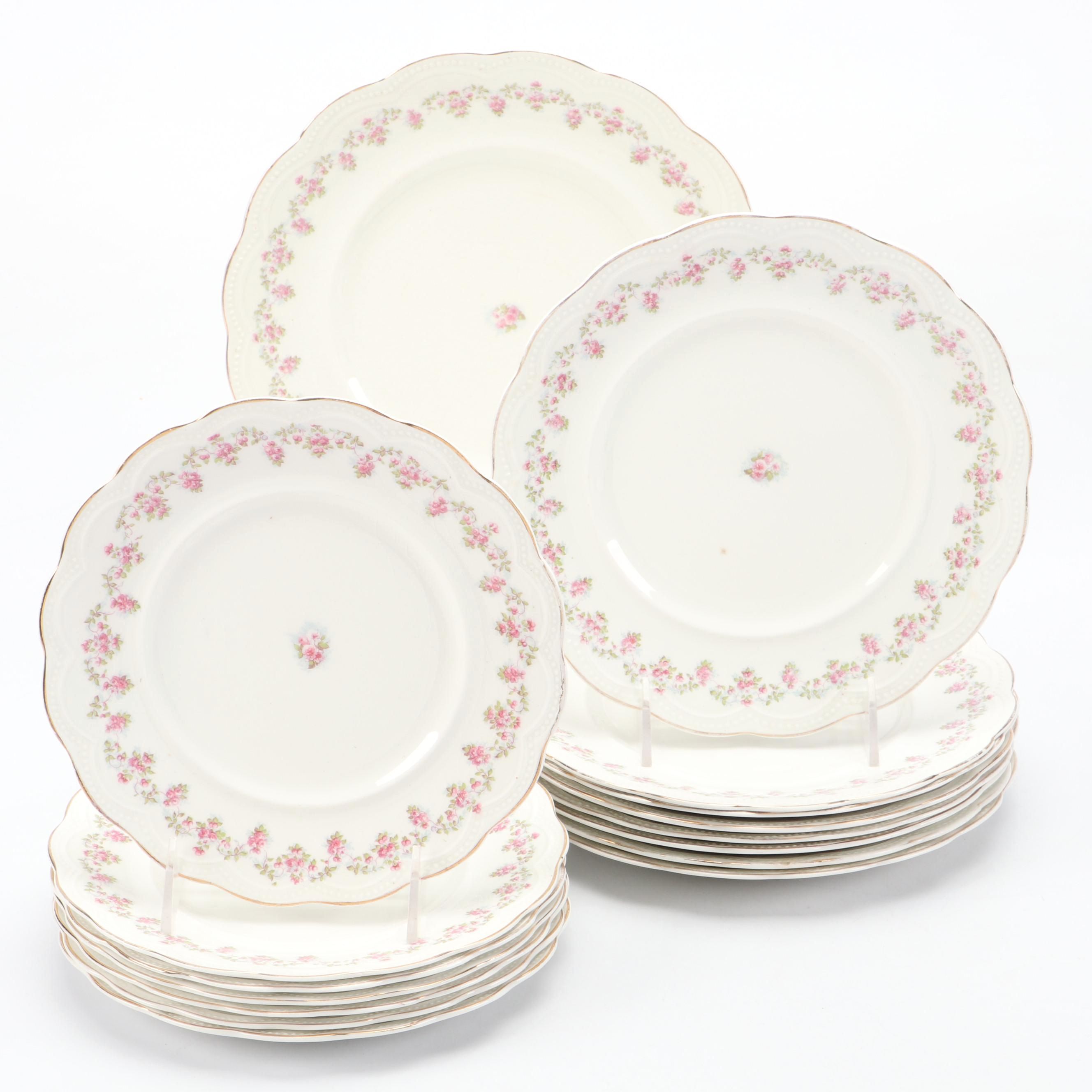 Johnston Brothers Floral Motif Ceramic Dinner Plates, Salad Plates and More