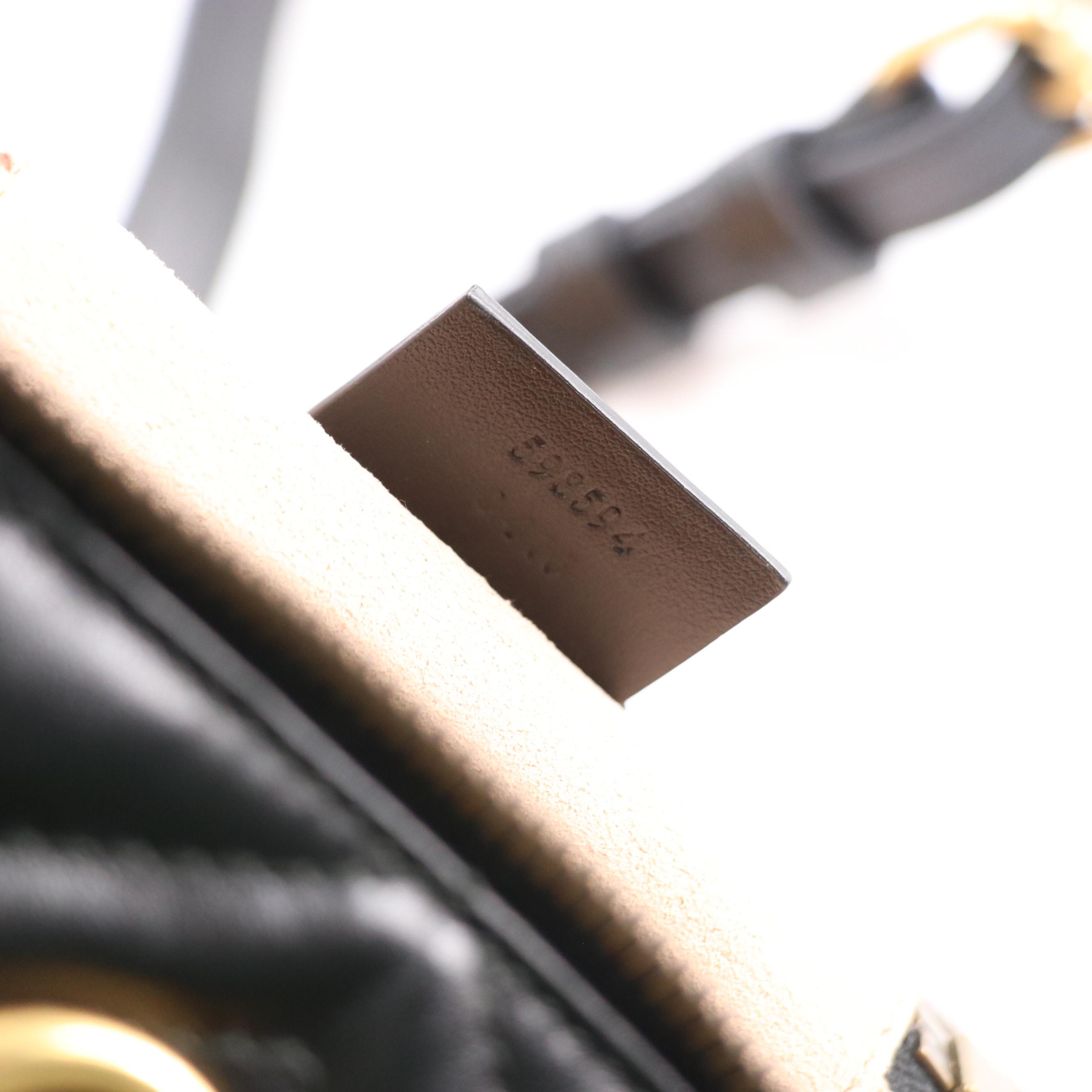 Gucci GG Marmont Black Quilted Leather Backpack