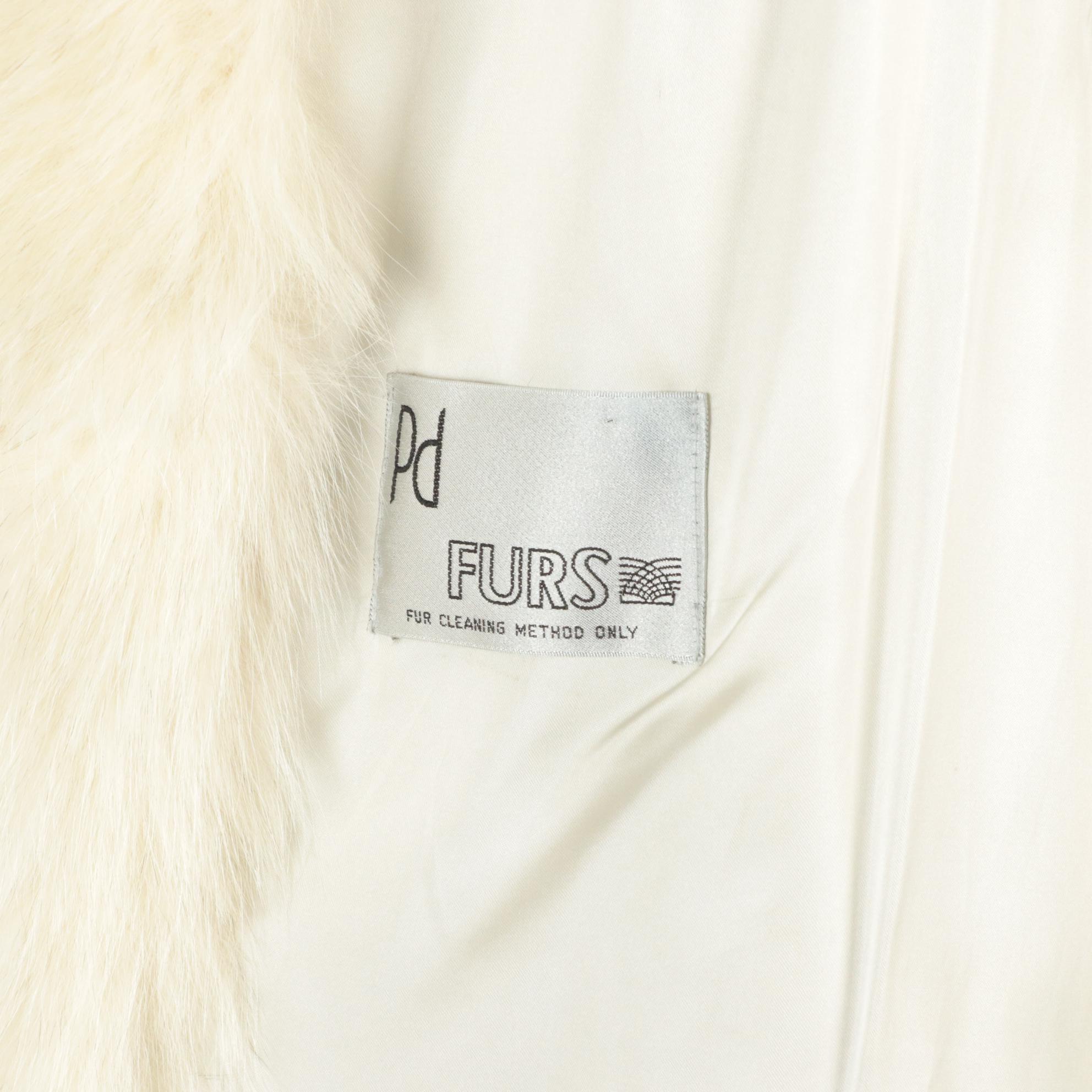 Saga Corded Blue Fox Fur Coat from Pd Furs