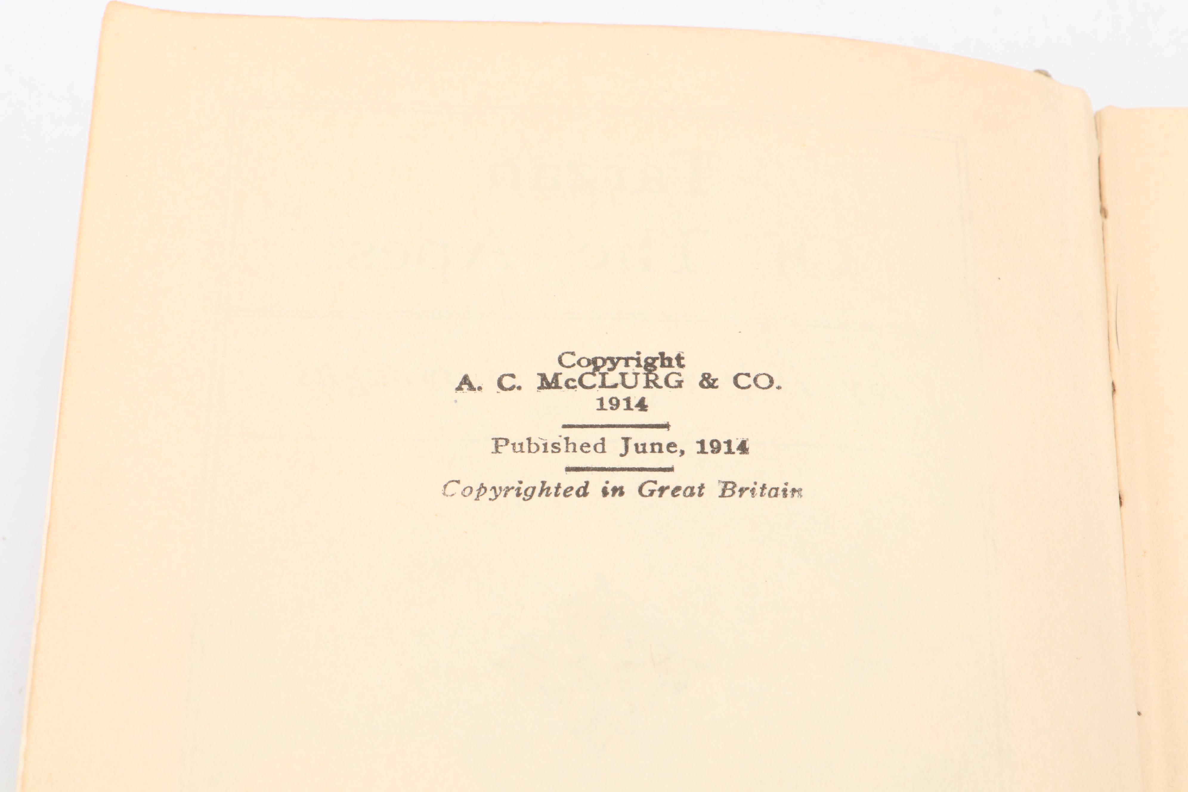 "Tarzan of the Apes" by Edgar Rice Burroughs, Circa 1918