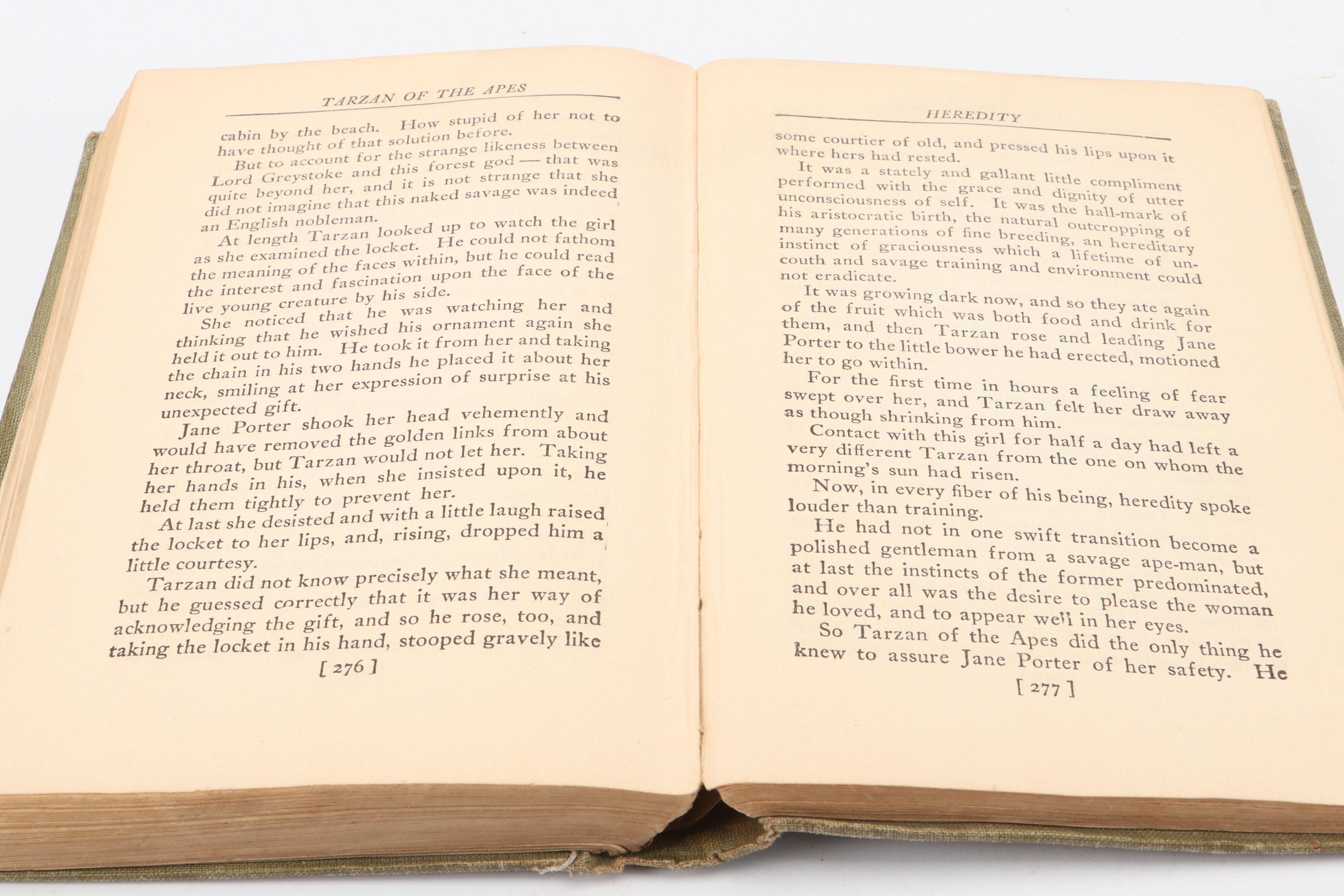 "Tarzan of the Apes" by Edgar Rice Burroughs, Circa 1918