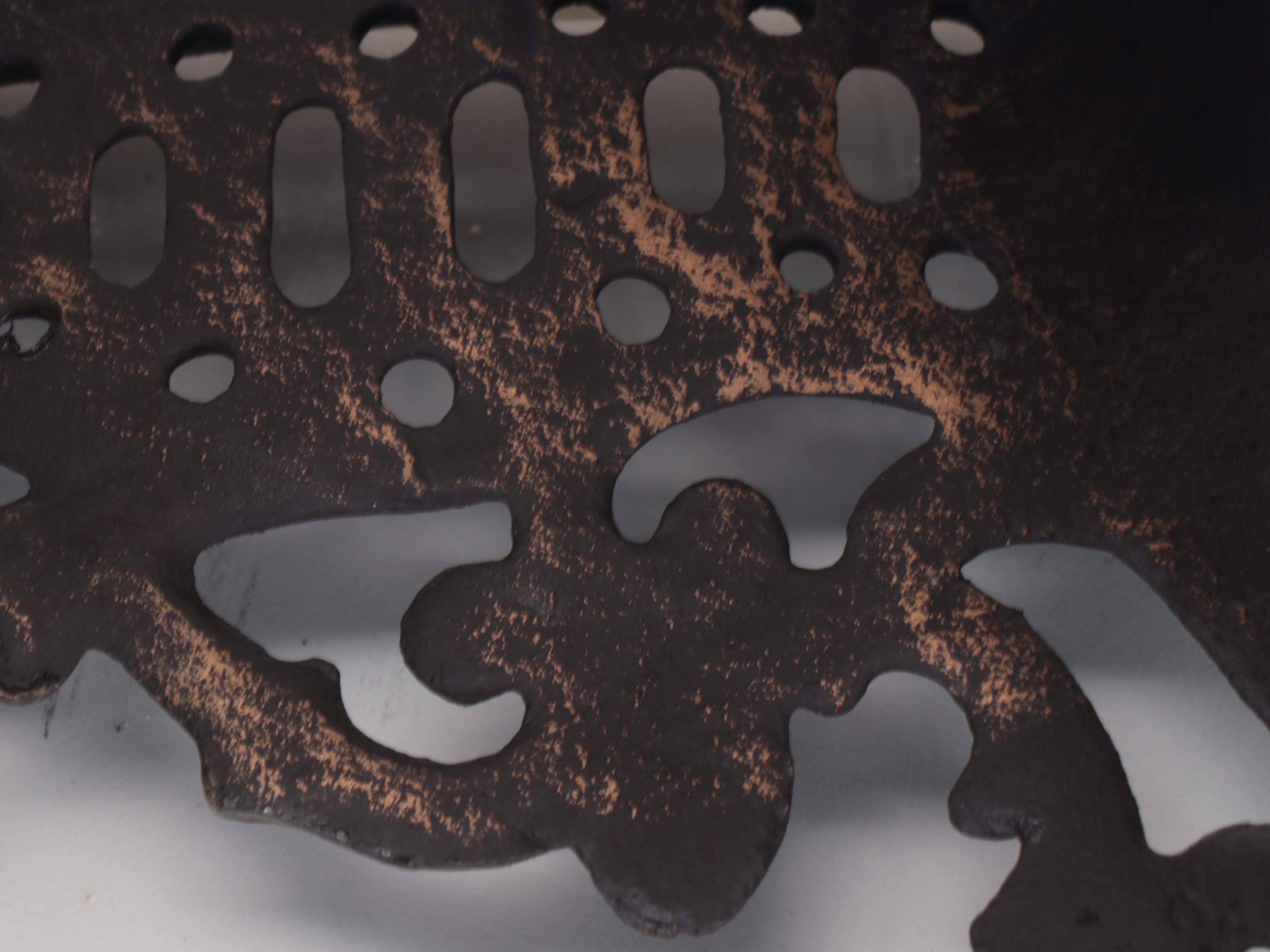 Victorian Cushioned Cast Iron Footstool Pair