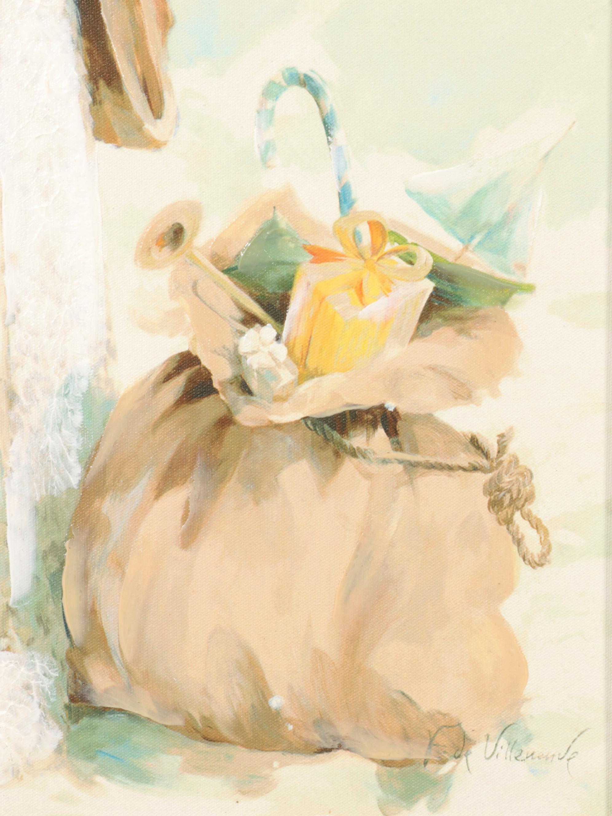 Embellished Giclée After Fabrice de Villeneuve "St. Nicholas," 21st Century