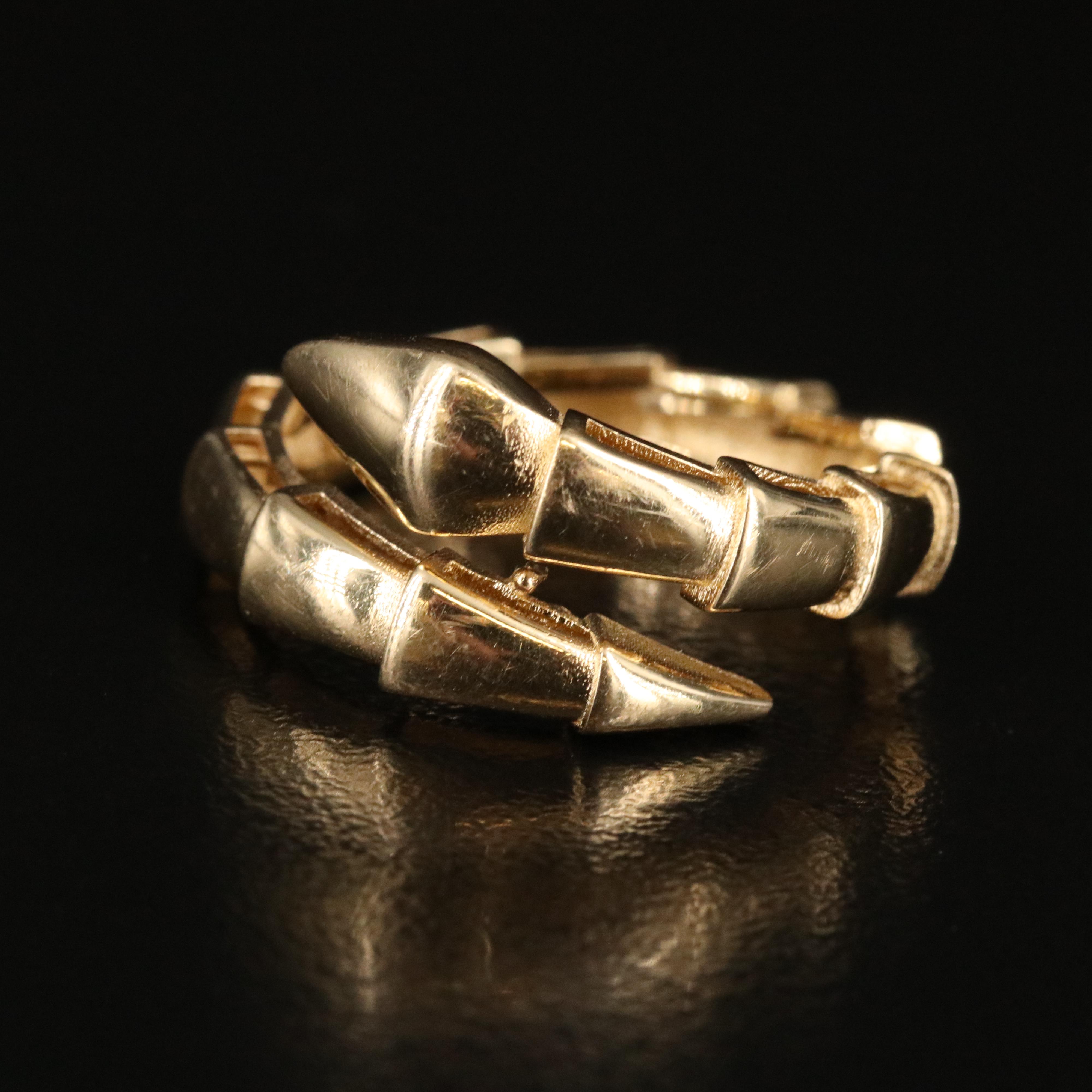 18K Segmented Bypass Ring