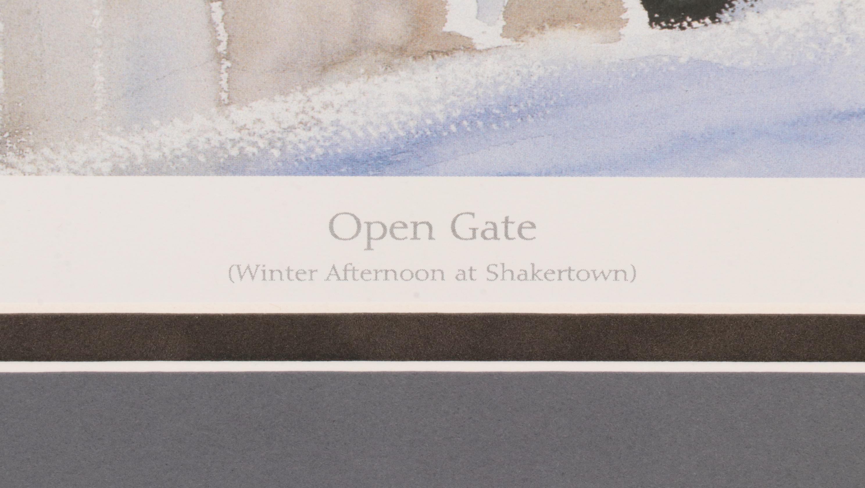 Eric Johnson Landscape Offset Lithograph "Open Gate"