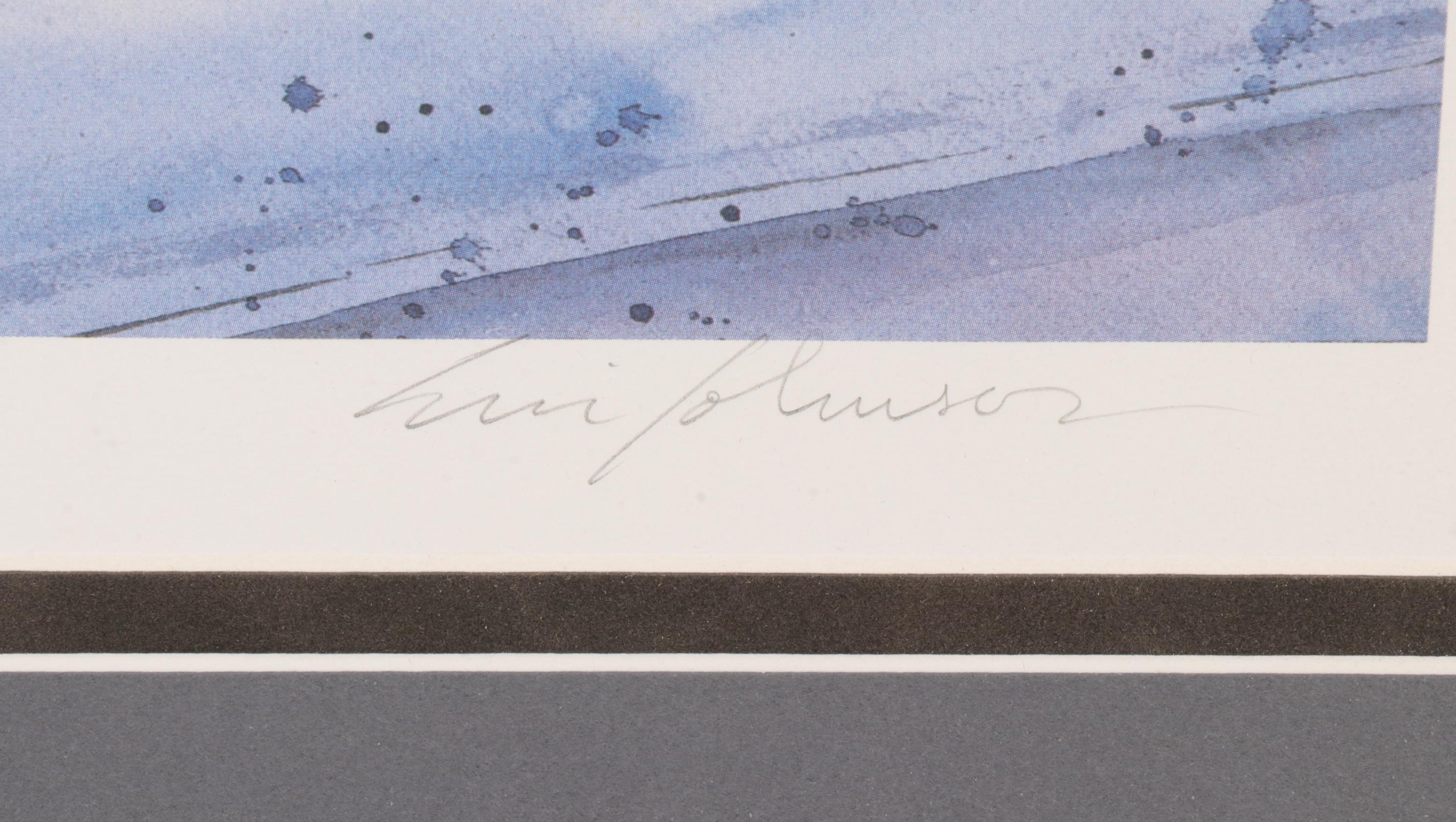 Eric Johnson Landscape Offset Lithograph "Open Gate"