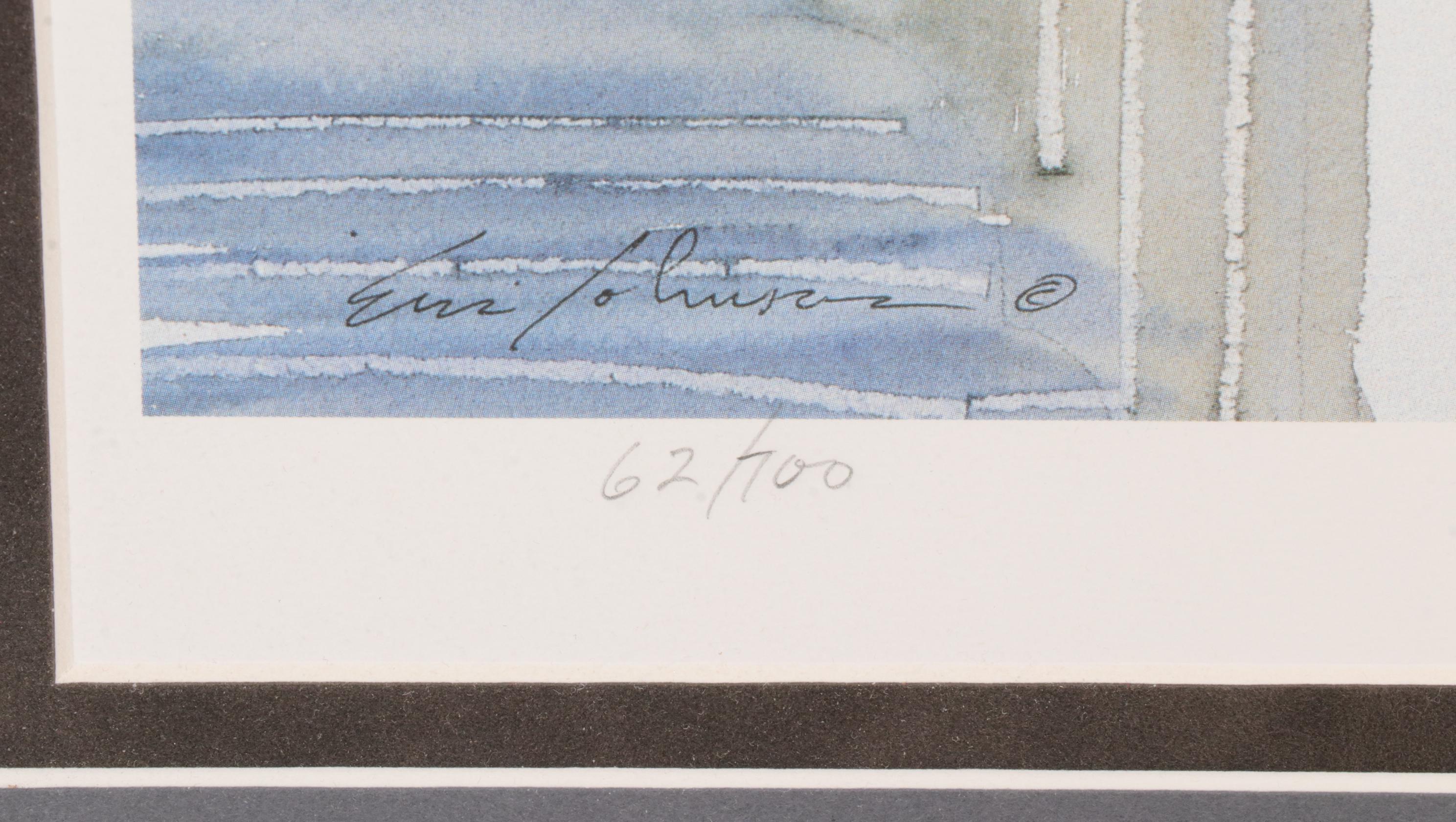 Eric Johnson Landscape Offset Lithograph "Open Gate"