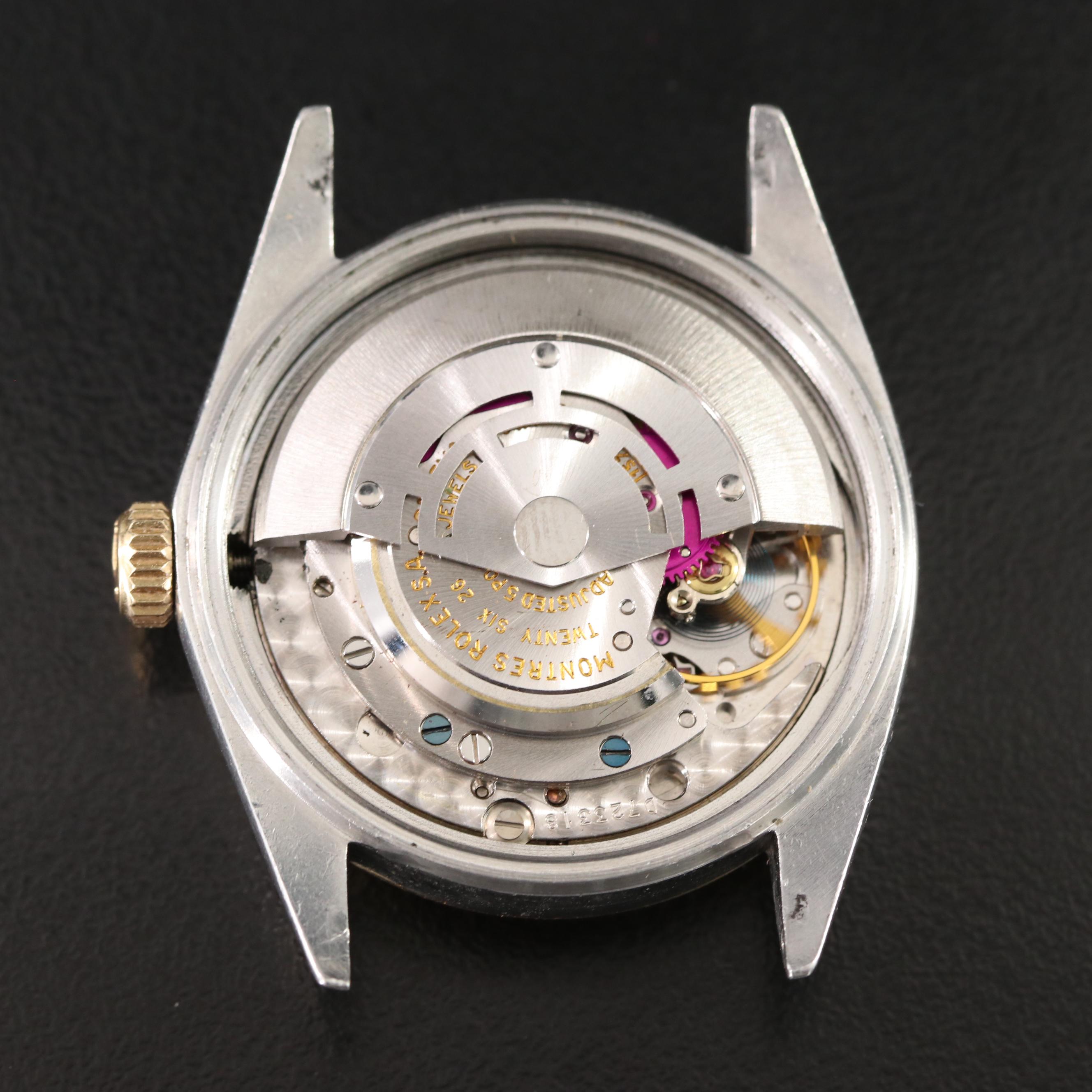 1970 Rolex Pie Pan Dial Datejust Watch