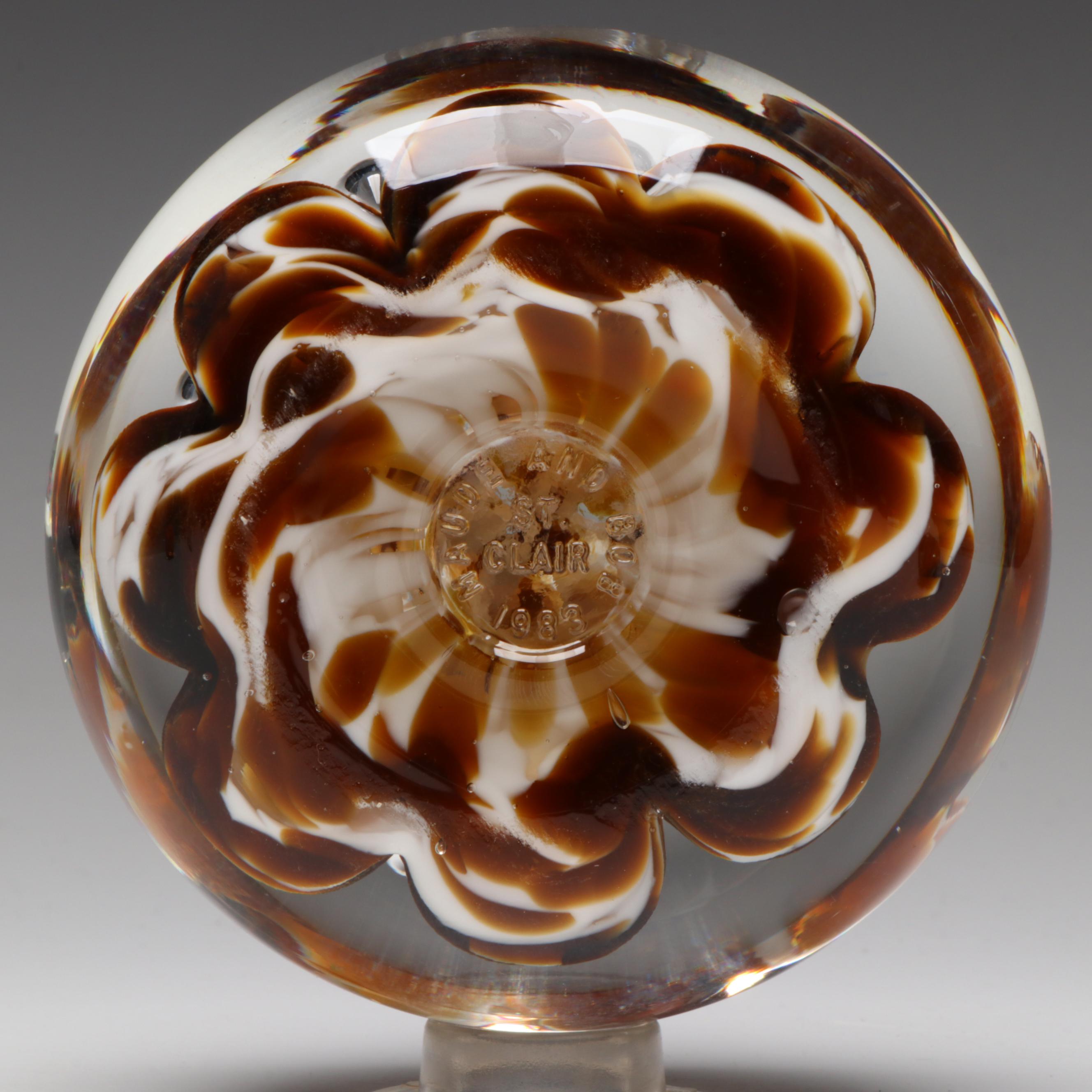 St. Clair and Bart Zimmerman Blown Art Glass Paperweights