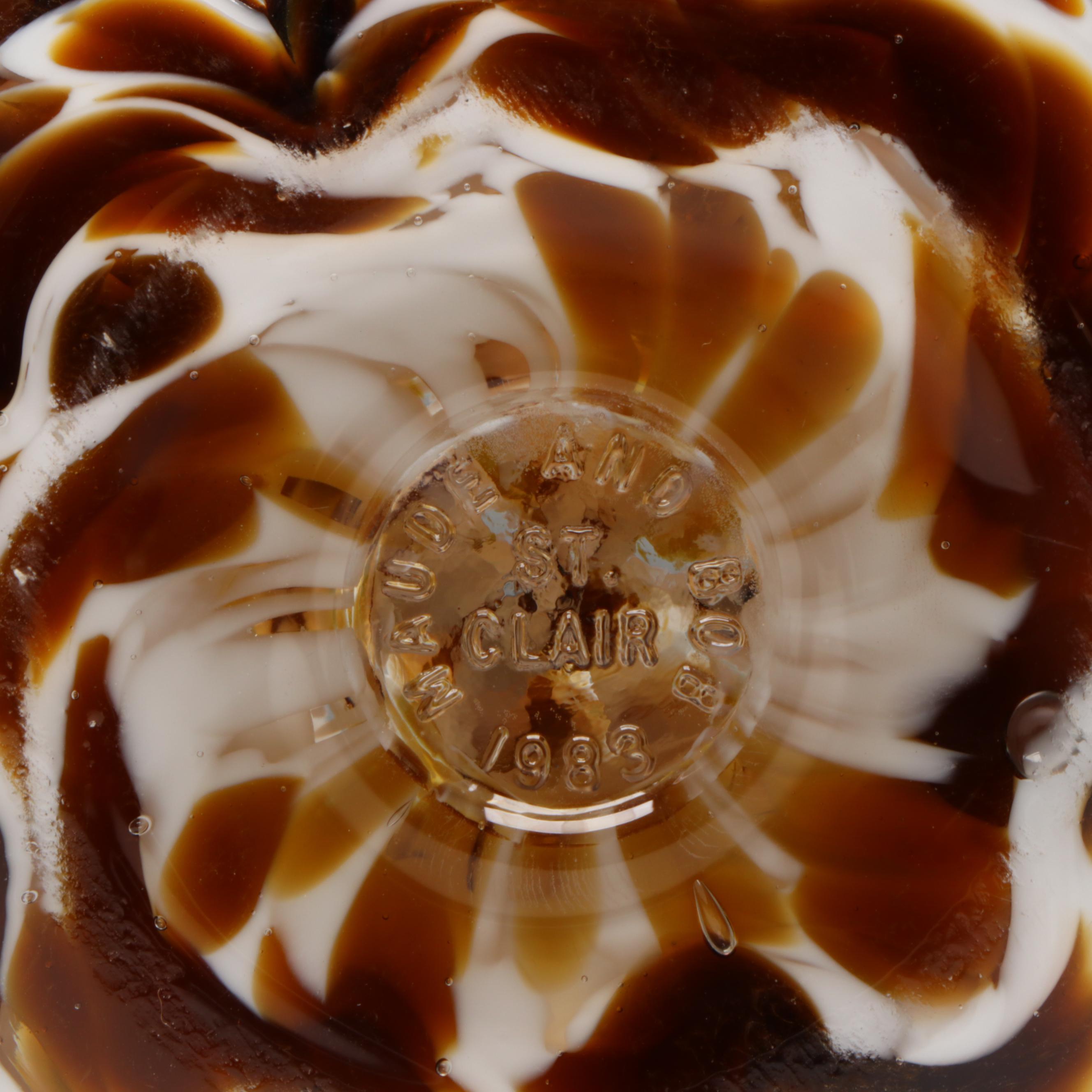 St. Clair and Bart Zimmerman Blown Art Glass Paperweights