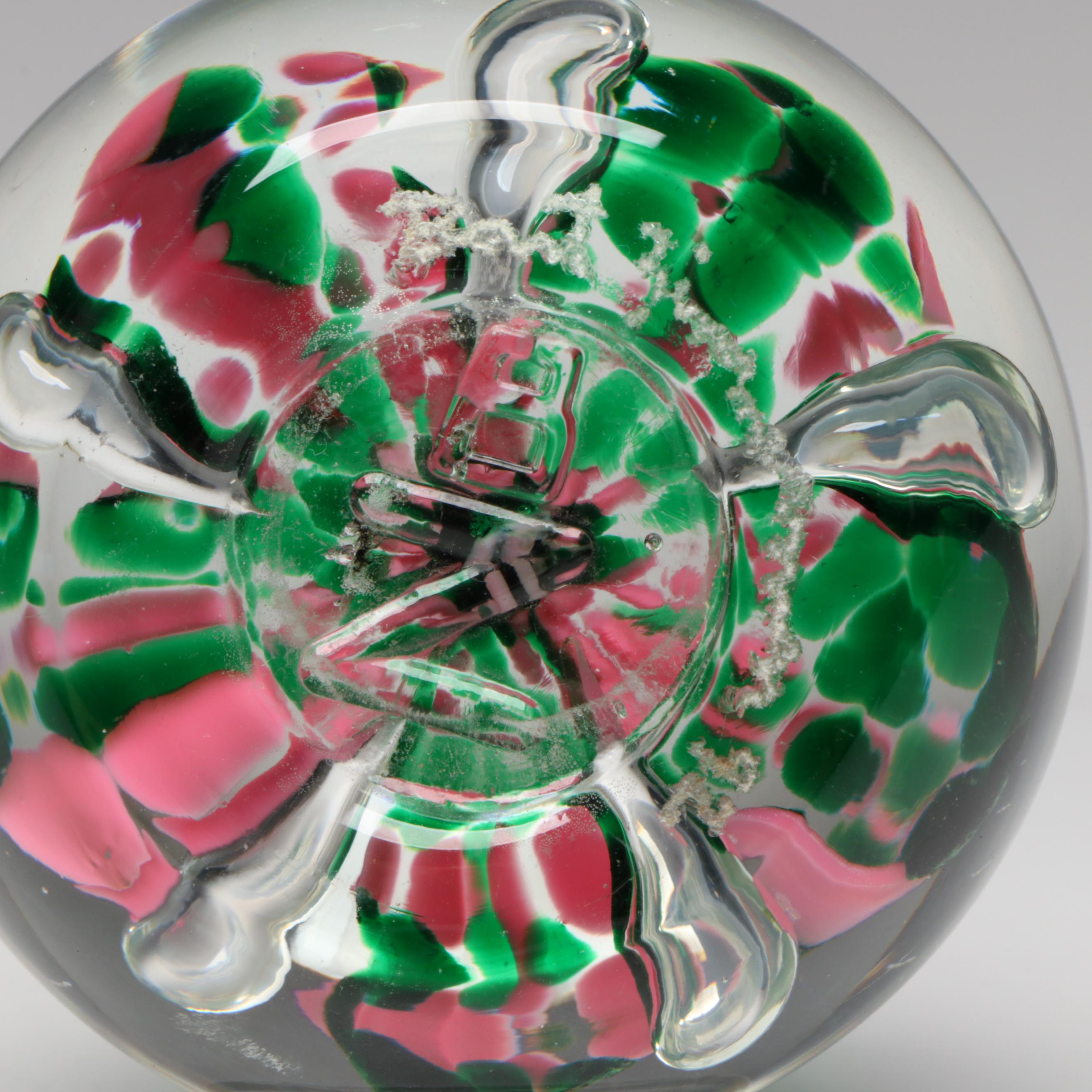 St. Clair and Bart Zimmerman Blown Art Glass Paperweights