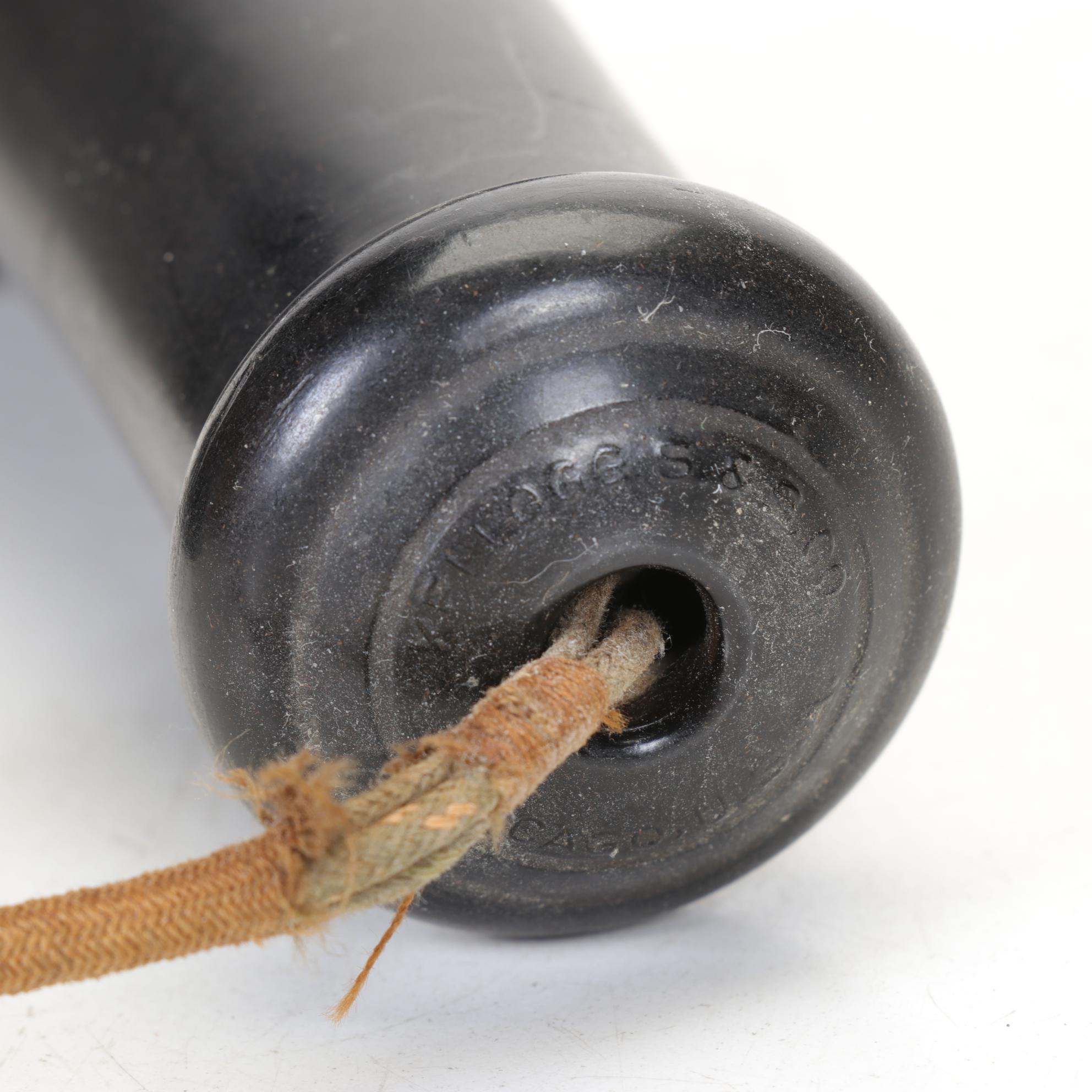 Antique Candlestick Telephone and Wood Hand Crank Ringer Box