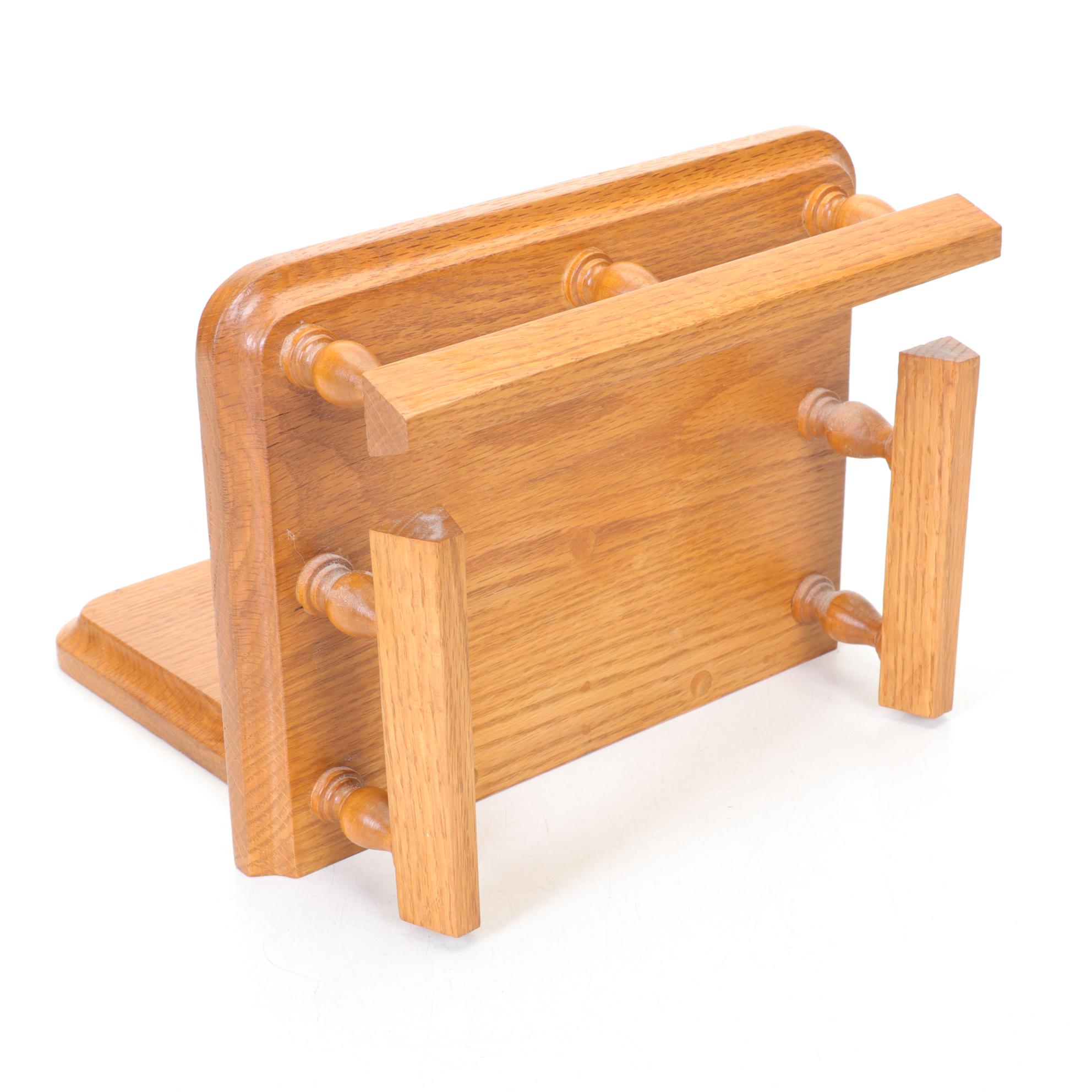 Antique Candlestick Telephone and Wood Hand Crank Ringer Box