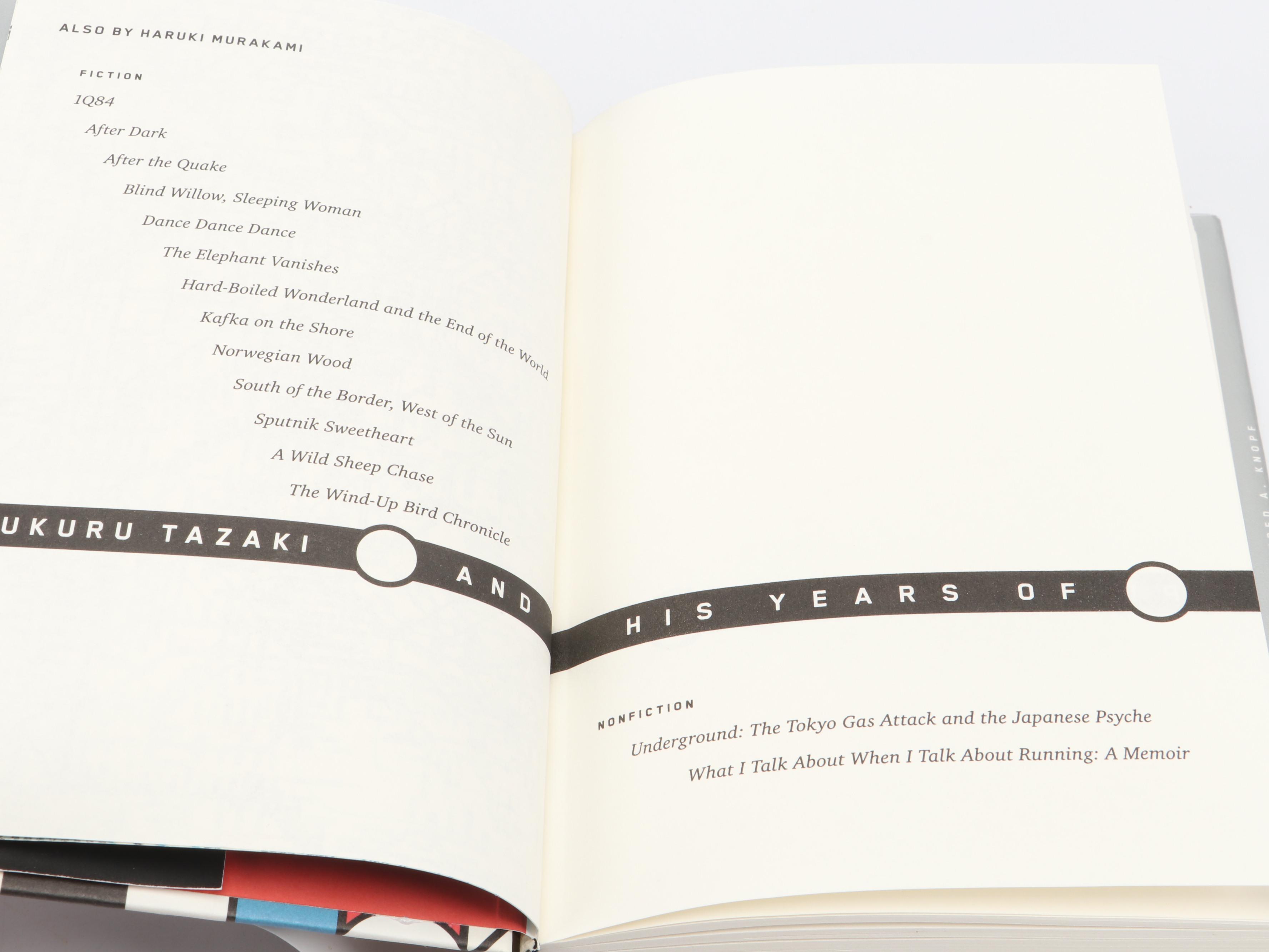 First Edition Haruki Murakami Books Including "The Wind-Up Bird Chronicle"